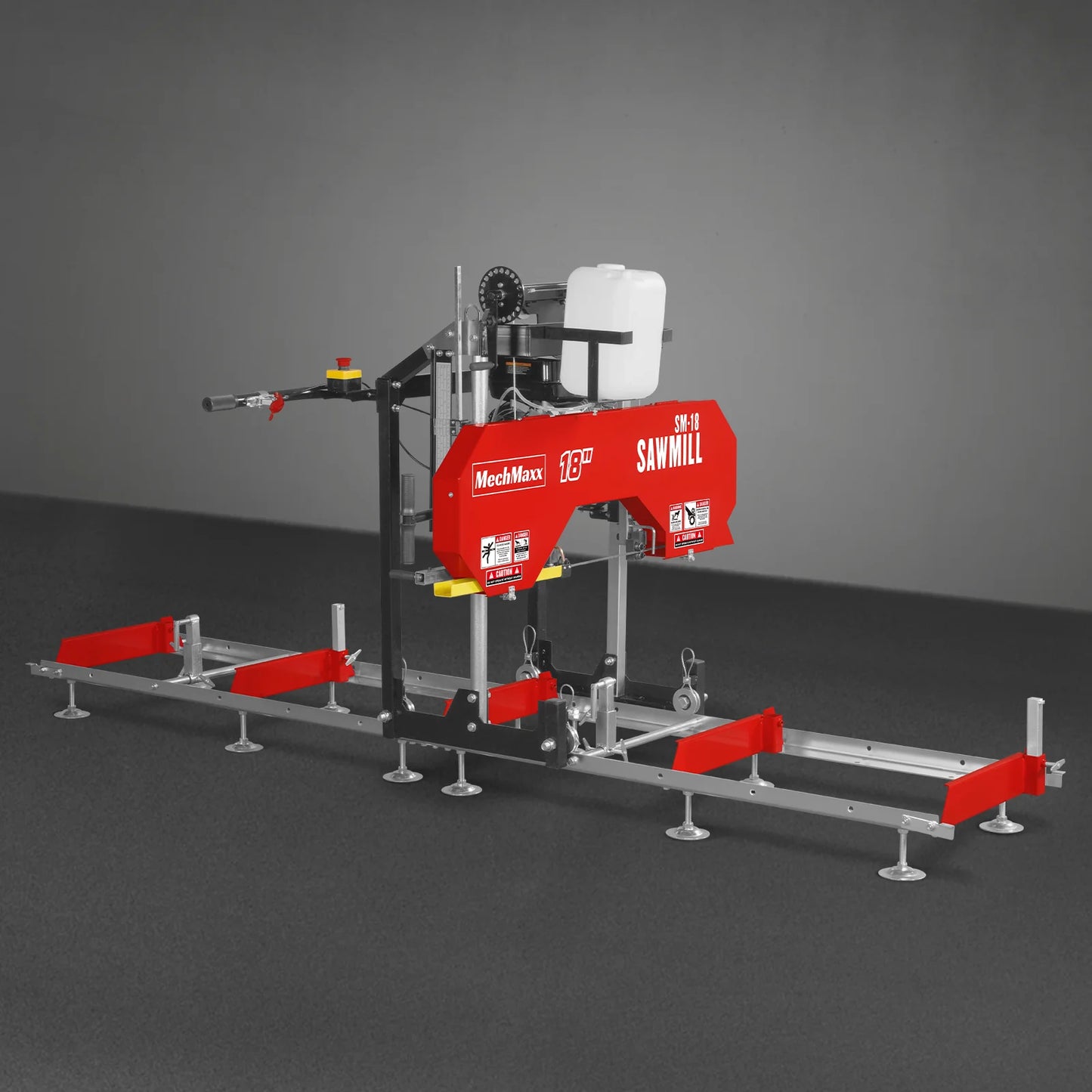 18" Portable Sawmill, 212cc 7HP Gasoline Engine, 15" Board Width, 10' Track Length , SM-18