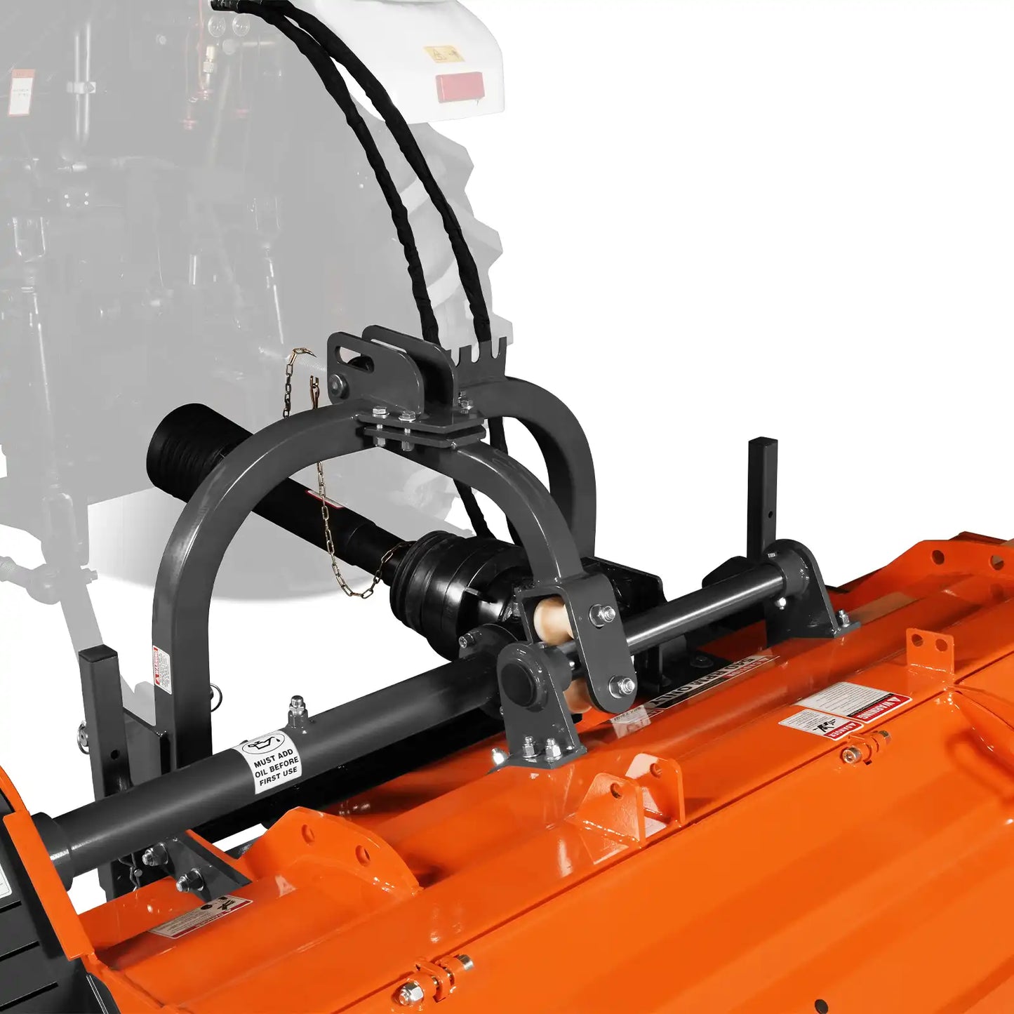 87" Heavy Duty PTO Flail Mower with Hydraulic Side Shift 3 Point 50-90 hp, KDK87H