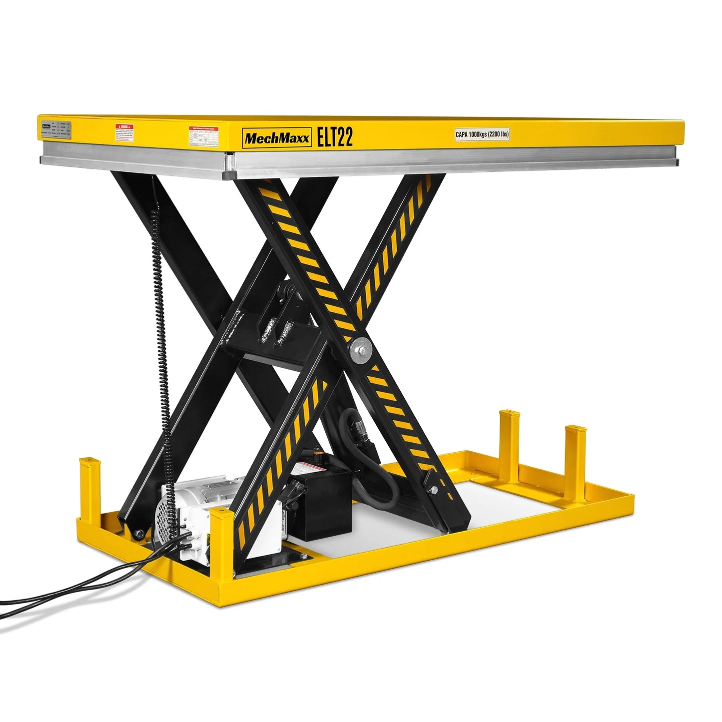 2200lb Capacity Stationary Electric Hydraulic Lift Table , 51.2” x 32.3”Platform, 39.4”Lift Height ,UL Certified Motor, ELT22
