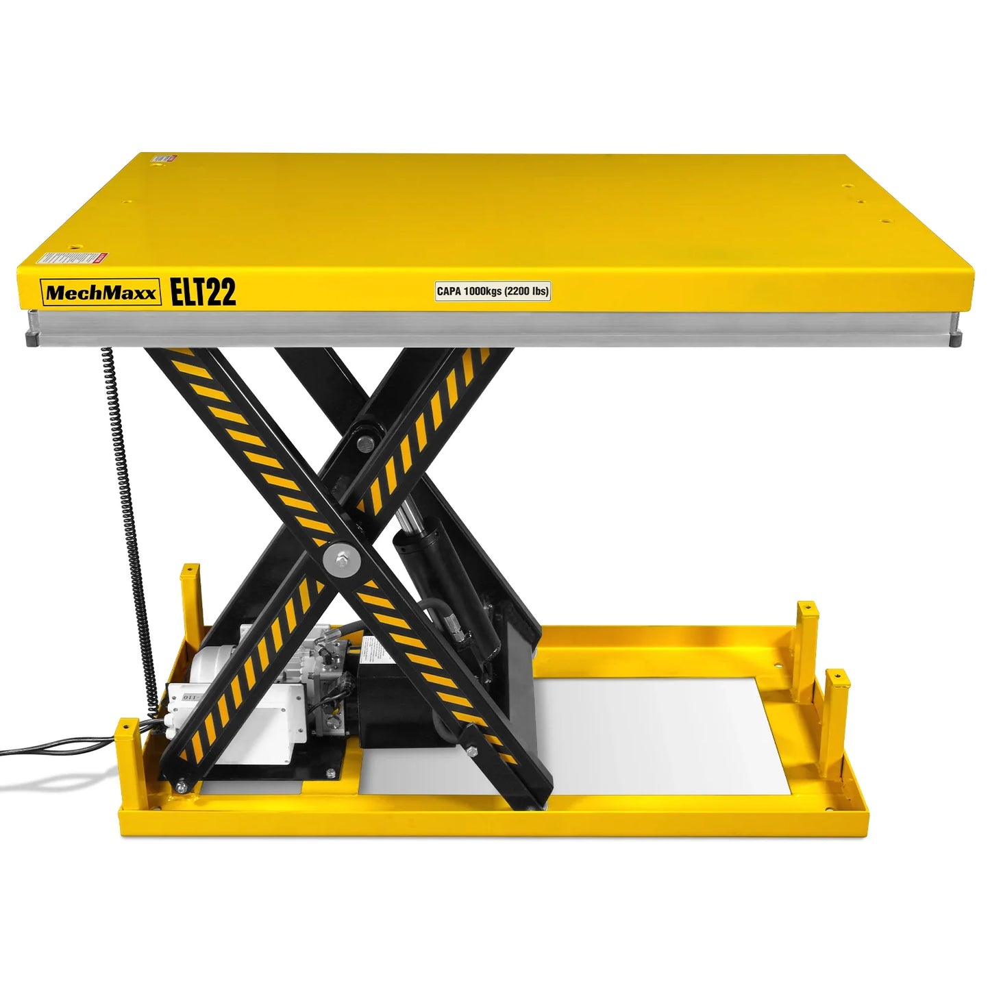 2200lb Capacity Stationary Electric Hydraulic Lift Table , 51.2” x 32.3”Platform, 39.4”Lift Height ,UL Certified Motor, ELT22