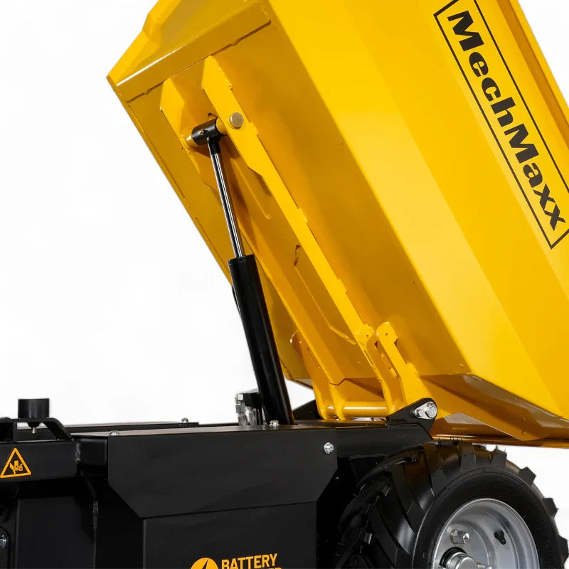 MechMaxx 1100 lb Capacity Battery Powered Hydraulic Tipping Dump Cart EH50