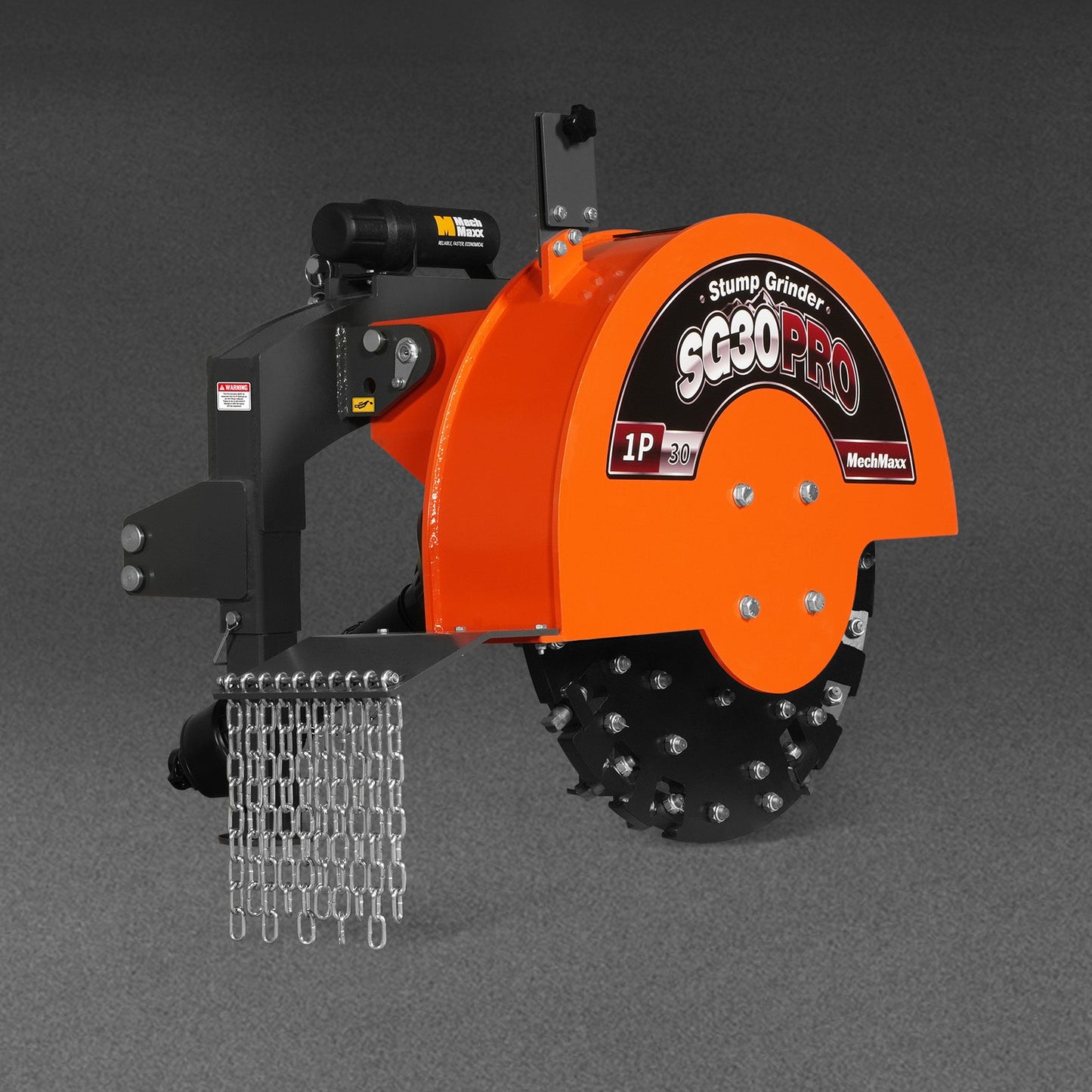 3-Point PTO Stump Grinder, 30 in Flywheel, 40-100HP, with 44 Carbide Teeth (PTO Shaft Included with Slip Clutch), SG30PRO