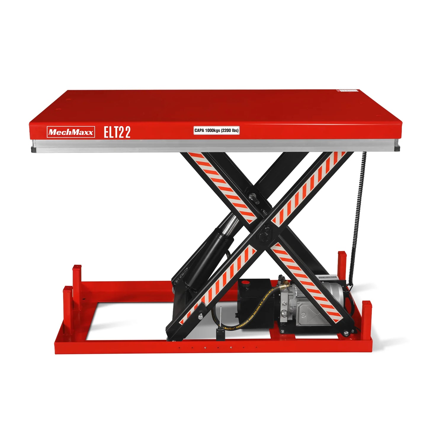 2200lb Capacity Stationary Electric Hydraulic Lift Table , 51.2” x 32.3”Platform, 39.4”Lift Height ,UL Certified Motor, ELT22