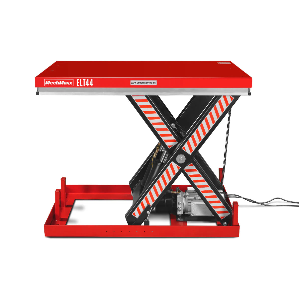 4400lbs Capacity Stationary Powered Hydraulic Lift Table, 51.2” x 33.5” Platform, 41.3” Lift Height, UL Certified Moto, ELT44