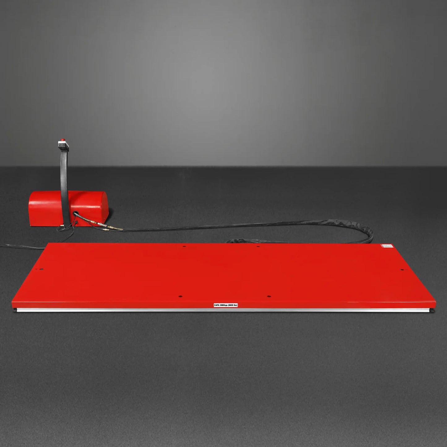 Stationary Electric Hydraulic Parallel Double Scissor Lift Table 6600lb Capacity, 112.9” x 39.4”Platform, 34.3”Lift Height,UL Certified Motor, ELT66P