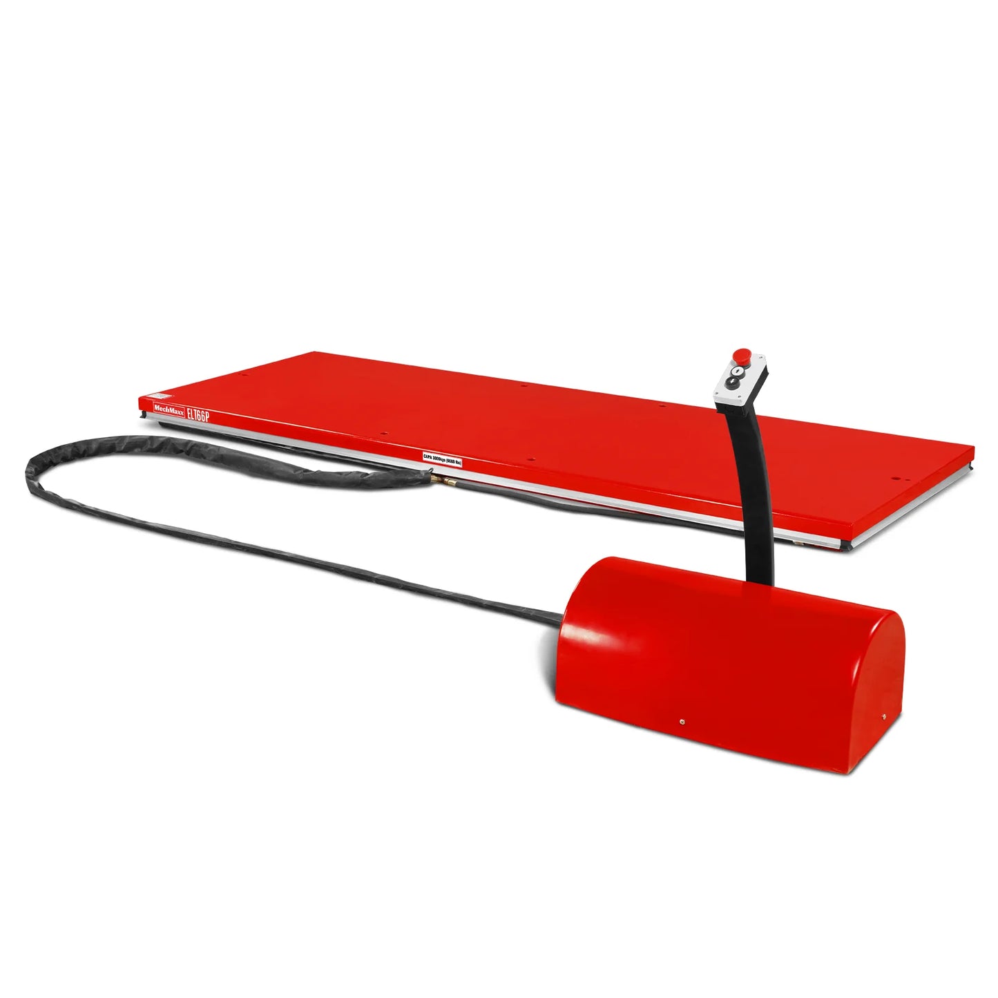 Stationary Electric Hydraulic Parallel Double Scissor Lift Table 6600lb Capacity, 112.9” x 39.4”Platform, 34.3”Lift Height,UL Certified Motor, ELT66P