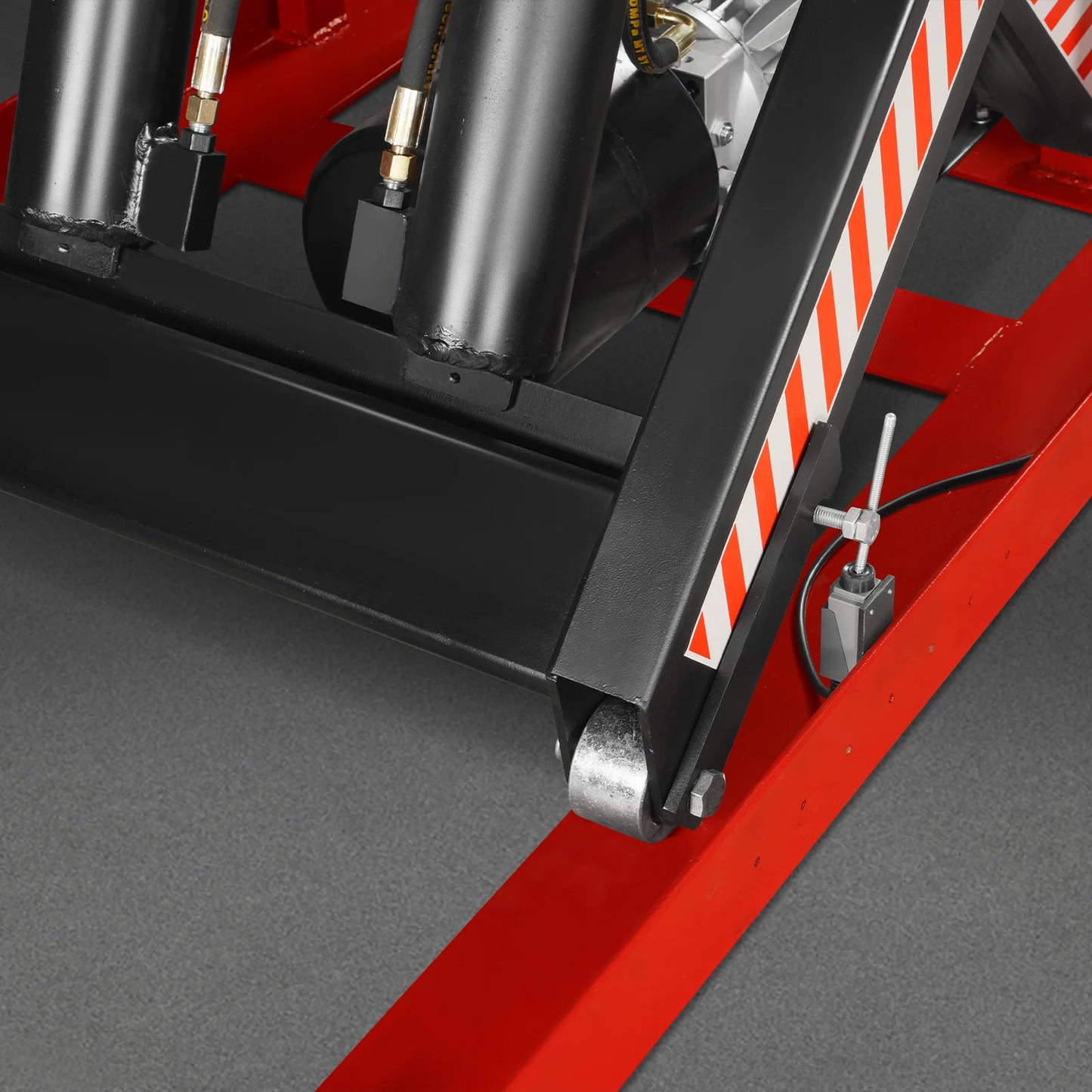 4400lbs Capacity Stationary Electric Hydraulic Double Scissor Lift Table, 51.2” x 33.5” Platform, 70.1” Lift Height, UL Certified Motor, ELTD44