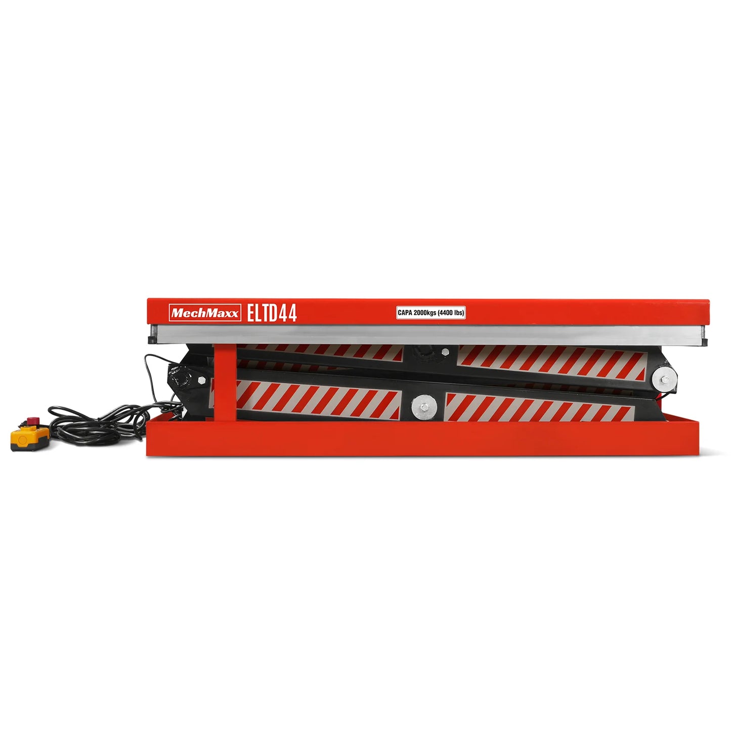 4400lbs Capacity Stationary Electric Hydraulic Double Scissor Lift Table, 51.2” x 33.5” Platform, 70.1” Lift Height, UL Certified Motor, ELTD44