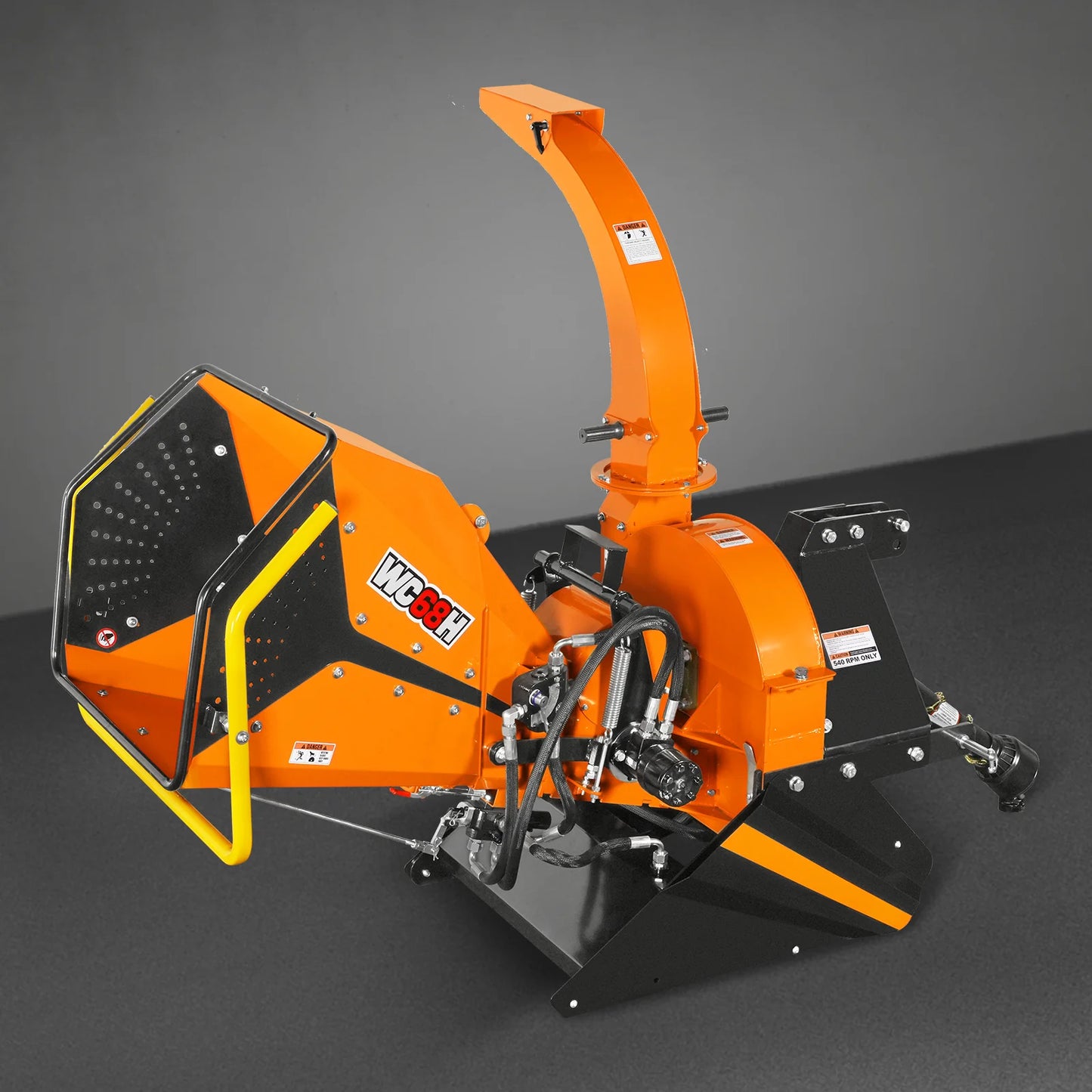 6in, 20-50 HP, 3 Point Hydraulic Wood Chipper For Tractors , WC68H