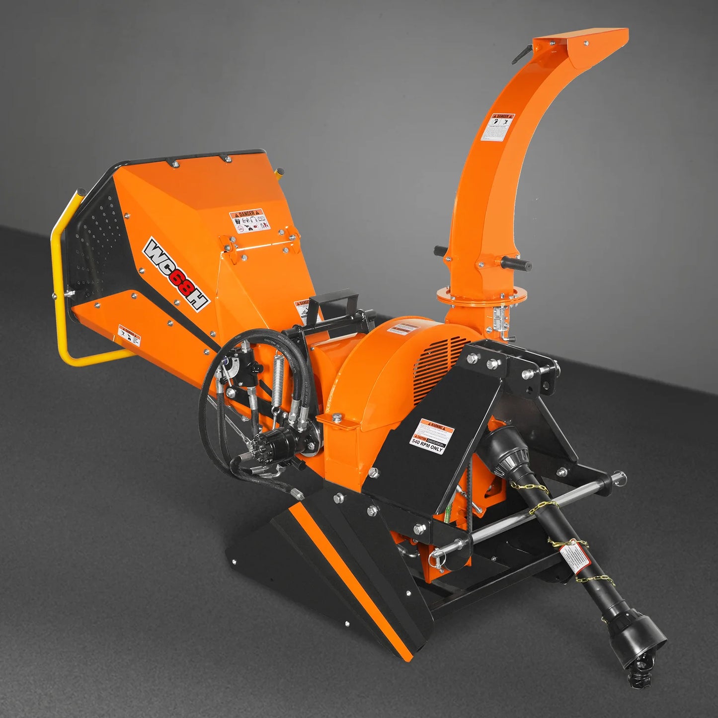 6in, 20-50 HP, 3 Point Hydraulic Wood Chipper For Tractors , WC68H