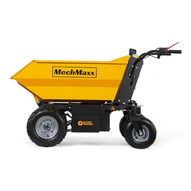 MechMaxx 1100 lb Capacity Battery Powered Hydraulic Tipping Dump Cart EH50