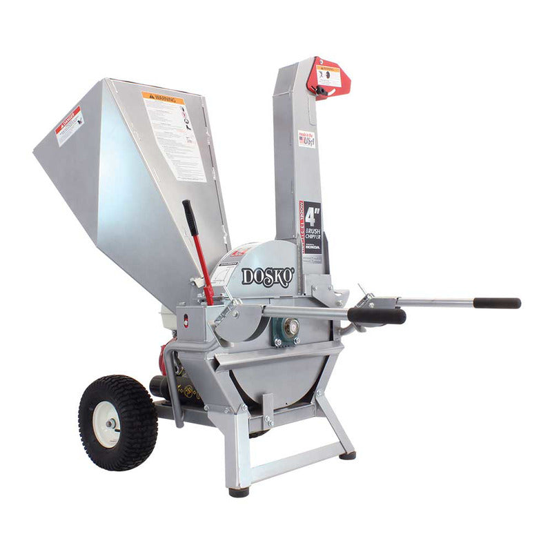 Dosko 4 In. Brush Chipper with Honda GX390 Engine (13-21T-13H)