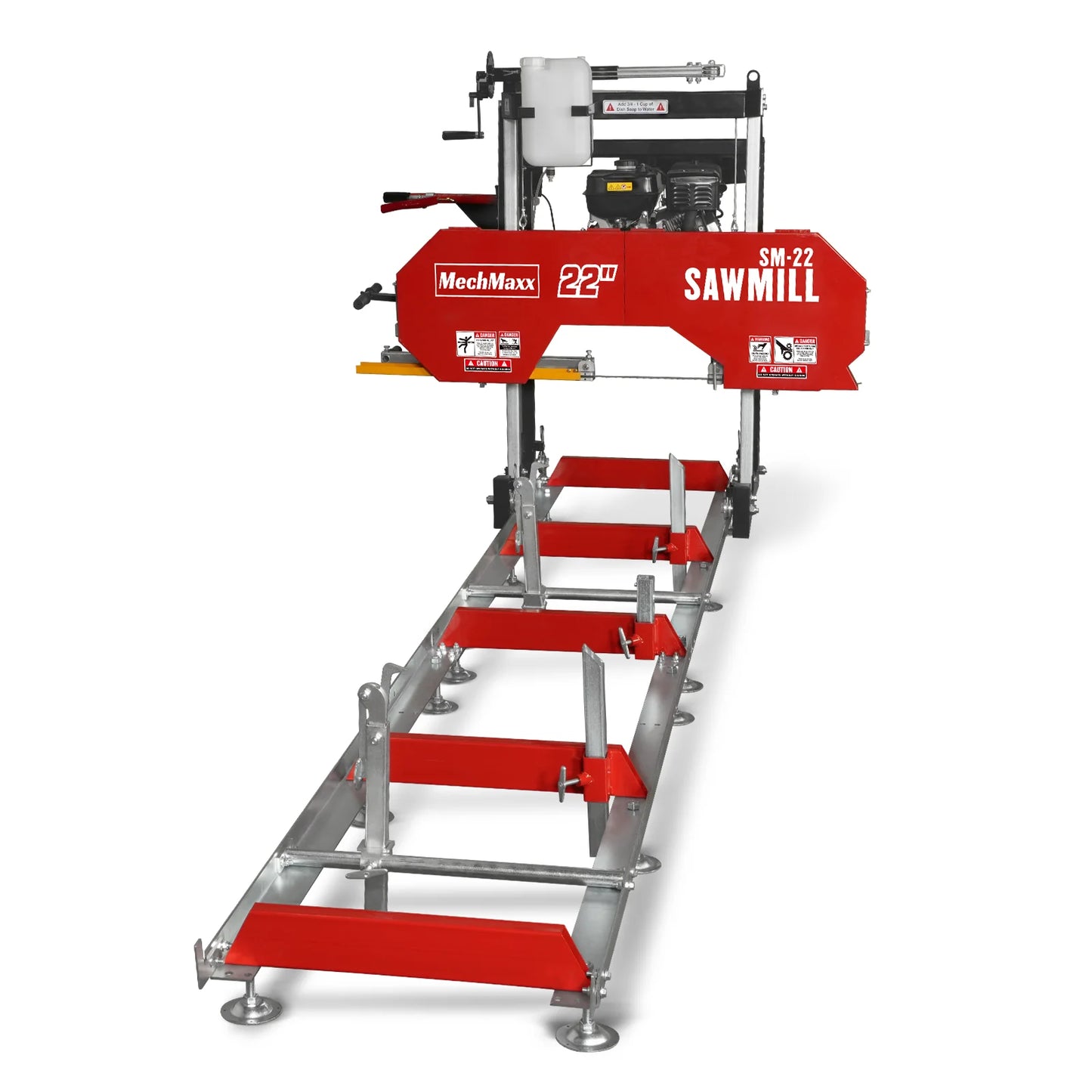22" Portable Sawmill, 224cc 7HP DUCAR Gasoline Engine, 20" Board Width, 13' Track Length , SM-22