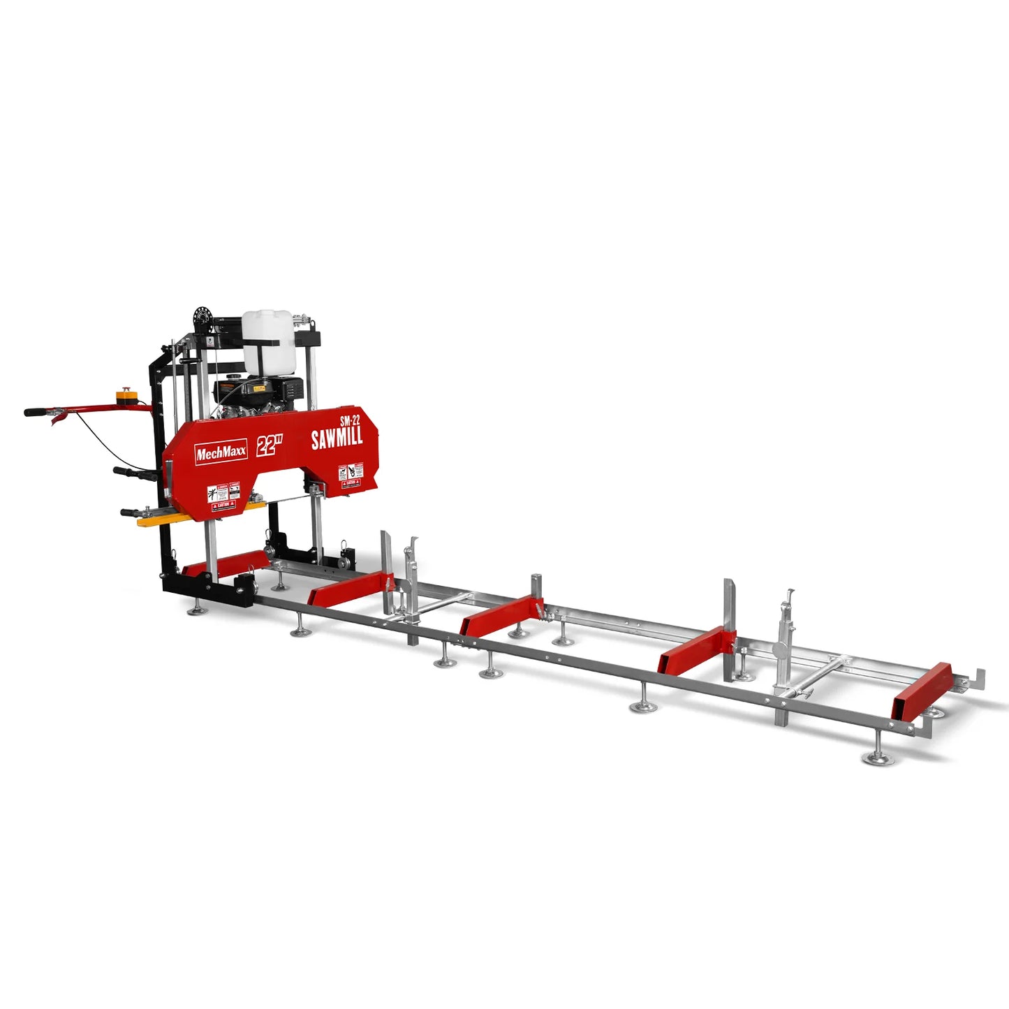 22" Portable Sawmill, 224cc 7HP DUCAR Gasoline Engine, 20" Board Width, 13' Track Length , SM-22