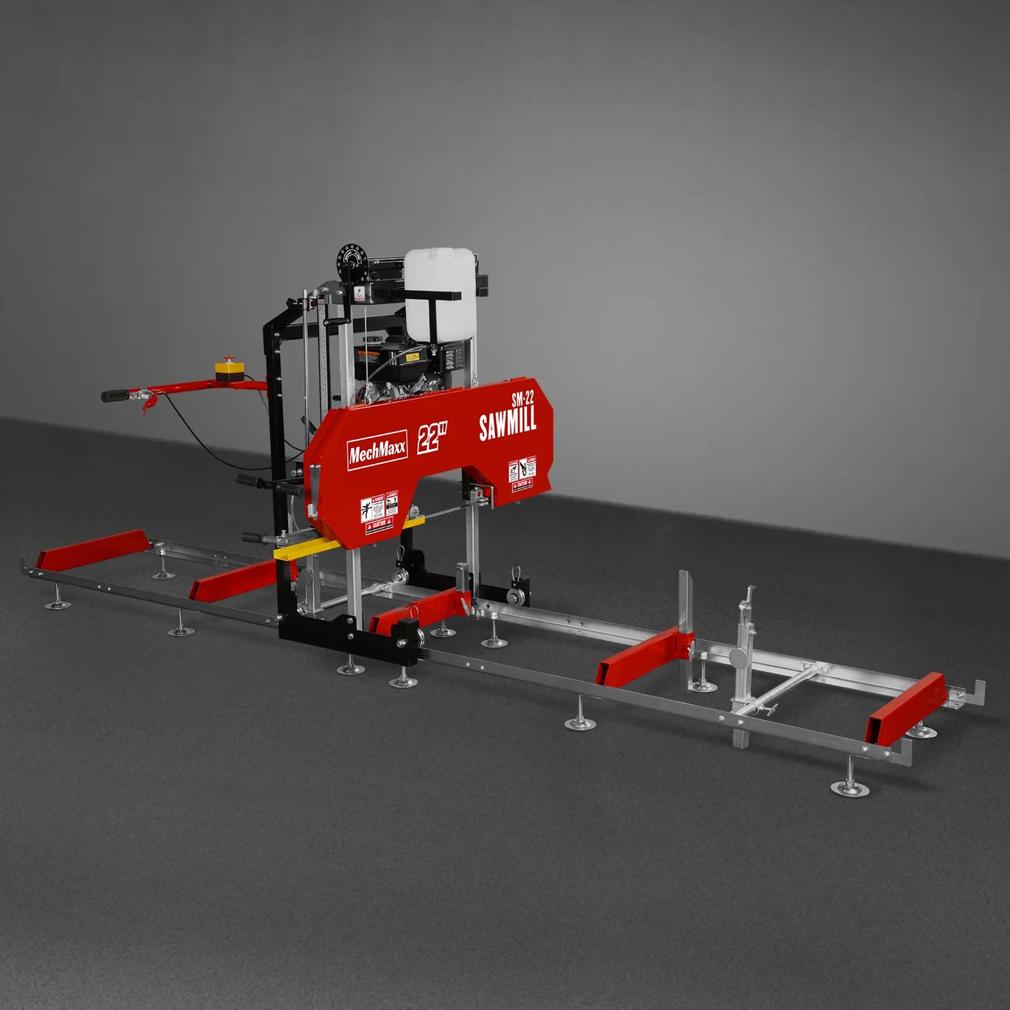 22" Portable Sawmill, 224cc 7HP DUCAR Gasoline Engine, 20" Board Width, 13' Track Length , SM-22
