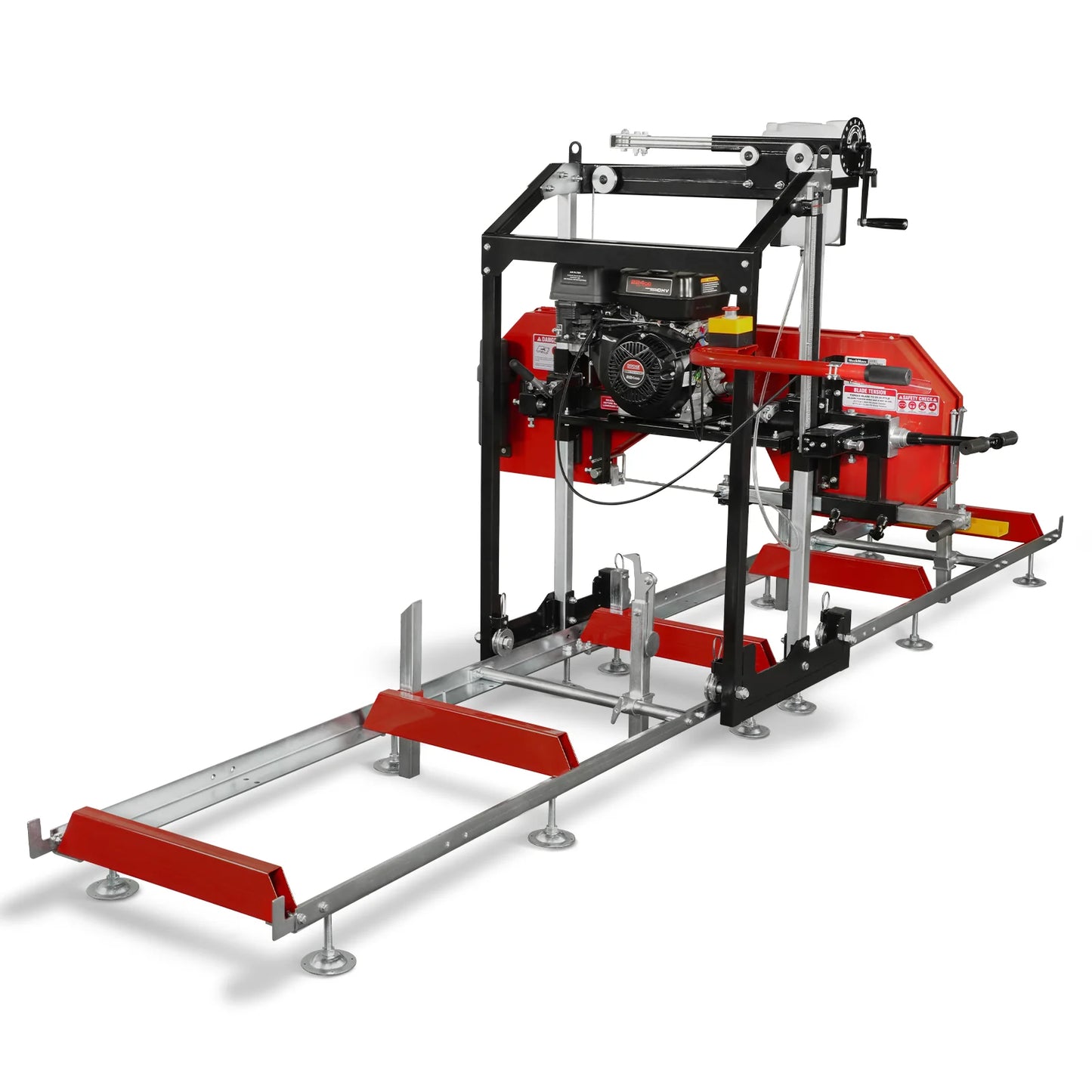 22" Portable Sawmill, 224cc 7HP DUCAR Gasoline Engine, 20" Board Width, 13' Track Length , SM-22