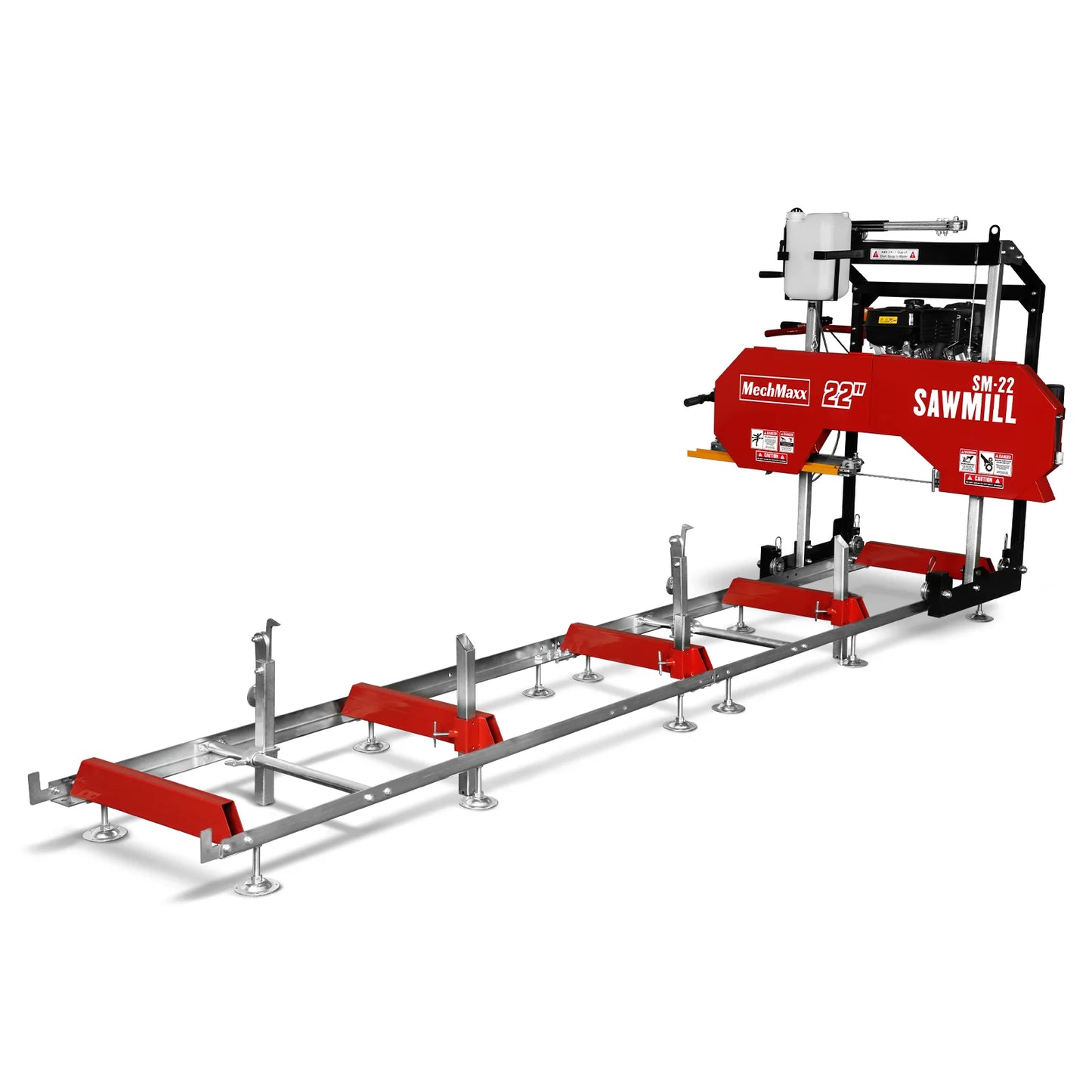 22" Portable Sawmill, 270cc 9HP Gasoline Engine, 20" Board Width, 13' Track Length , SM-22
