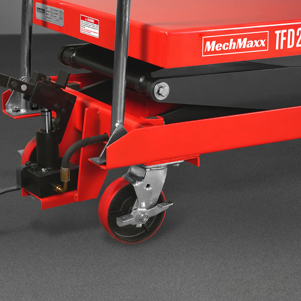 Mobile Double Scissor Lift Table Cart 2200lbs Capacity, Platform Size, 47.2” x 24”, Height 66.9” , TFD22