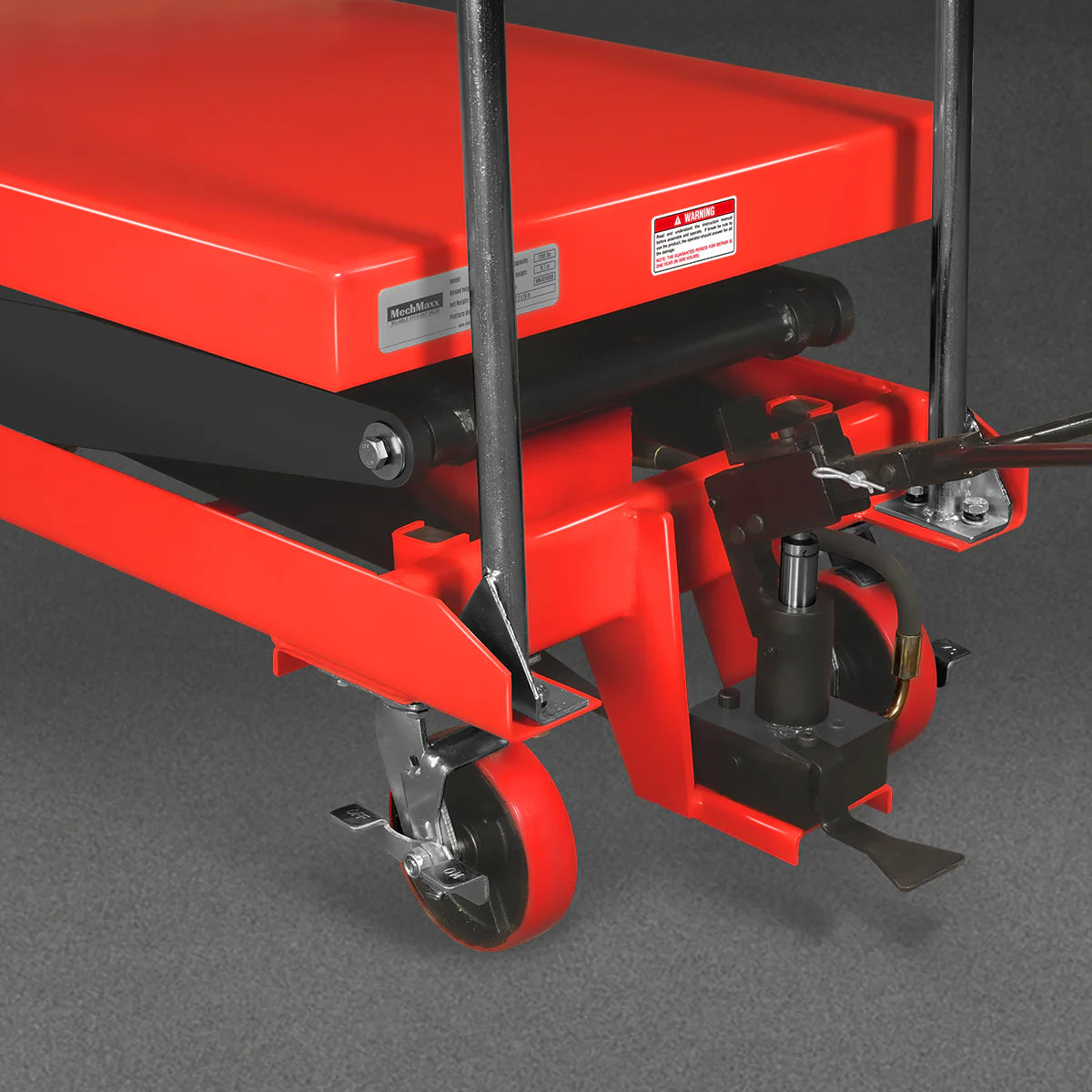 Mobile Double Scissor Lift Table Cart 2200lbs Capacity, Platform Size, 47.2” x 24”, Height 66.9” , TFD22