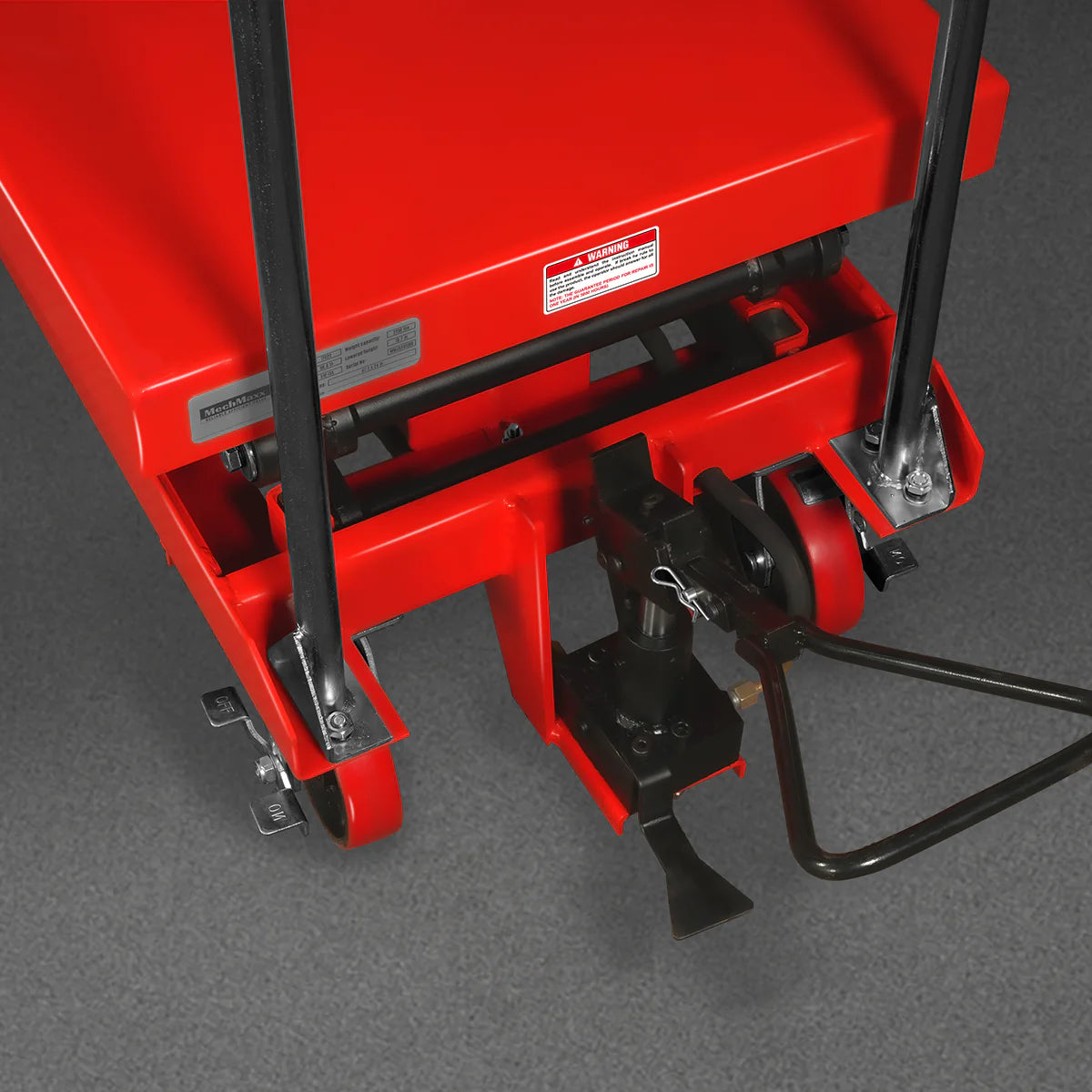 Mobile Double Scissor Lift Table Cart 2200lbs Capacity, Platform Size, 47.2” x 24”, Height 66.9” , TFD22