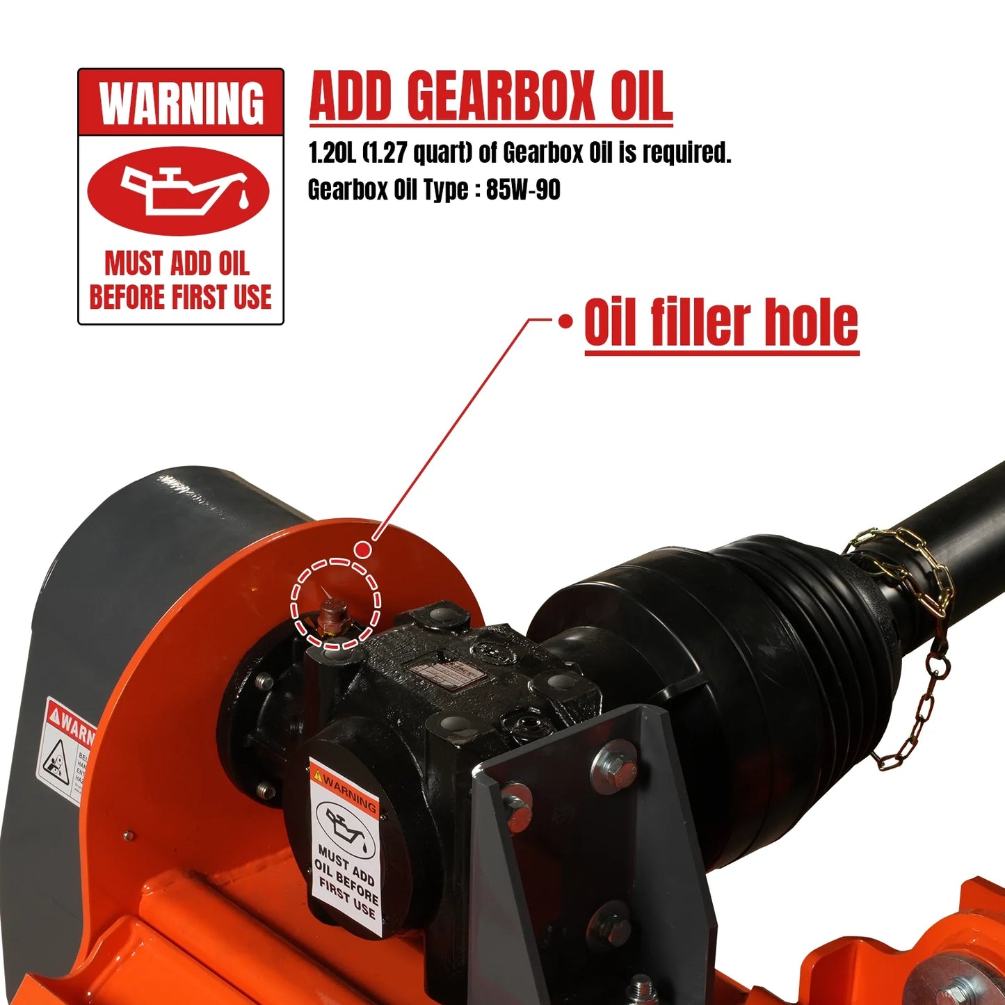 72” Heavy Duty Offset Ditch Bank Flail Mower Italy CMR Gearbox, 90° Tilt, 70-100 HP Tractor, 3-Point Hitch, PTO Driven, VAM72