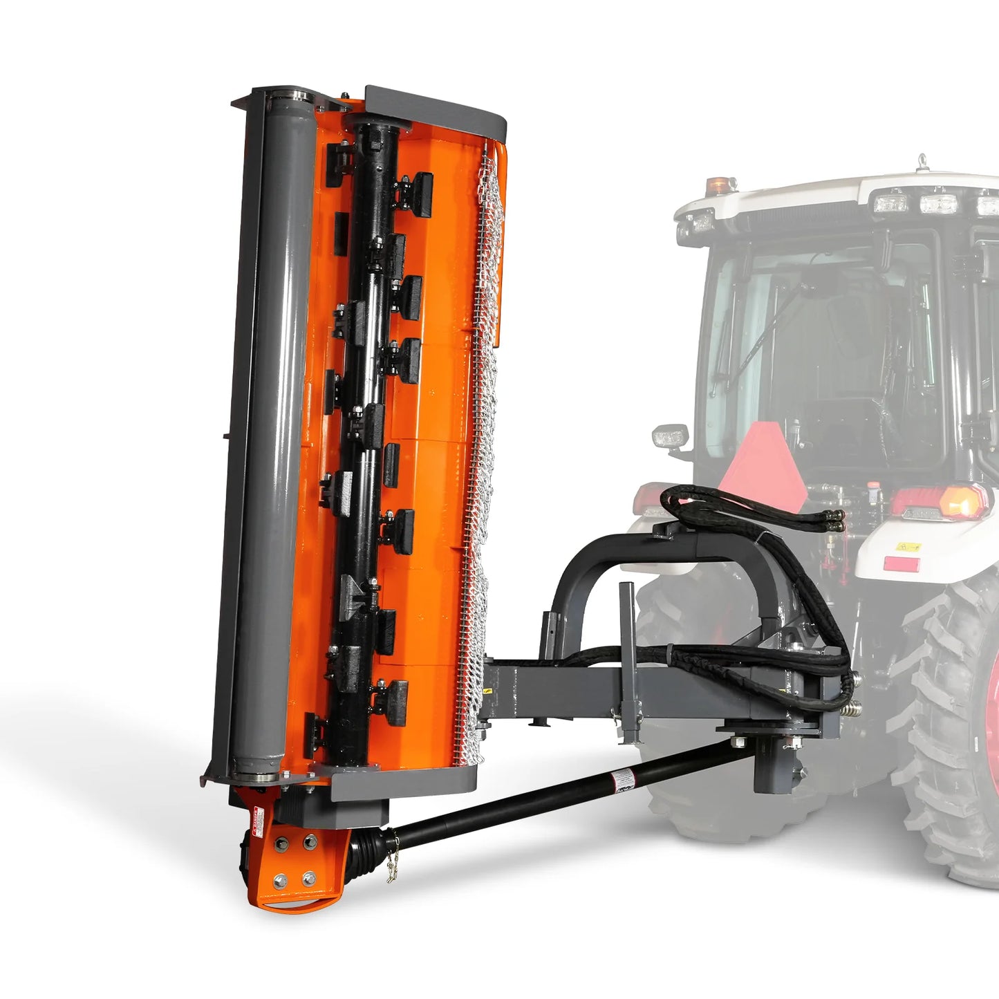 86" Heavy Duty 3Point Offset Ditch Bank Verge Flail Mower Italy CMR Gearbox, 90-120HP, PTO Driven, VBM86