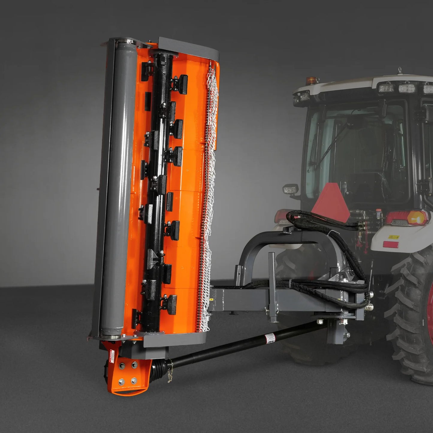 86" Heavy Duty 3Point Offset Ditch Bank Verge Flail Mower Italy CMR Gearbox, 90-120HP, PTO Driven, VBM86