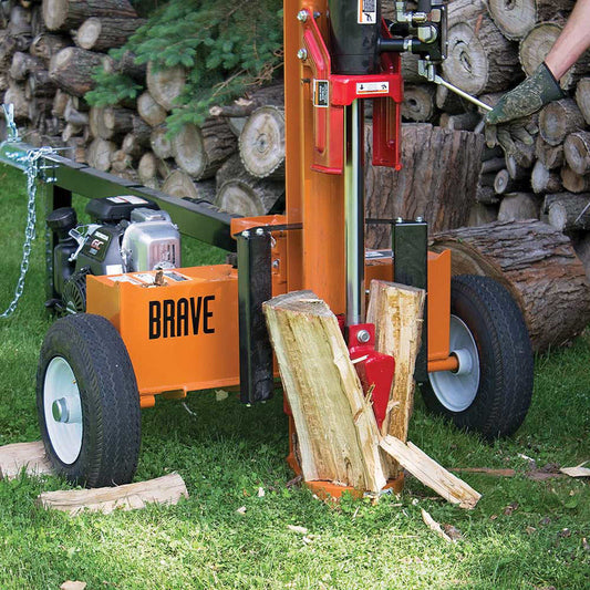 Brave Horizontal / Vertical Tow-Behind Log Splitter Series | 24-Ton, 30-Ton ,37-Ton | Honda Engines
