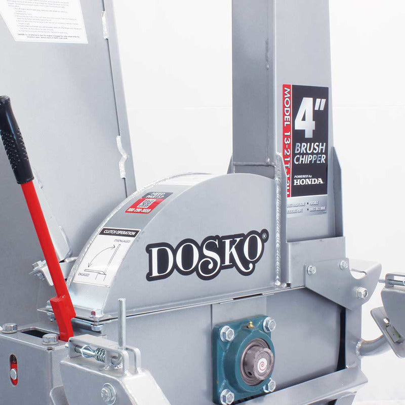 Dosko 4 In. Brush Chipper with Honda GX390 Engine (13-21T-13H)