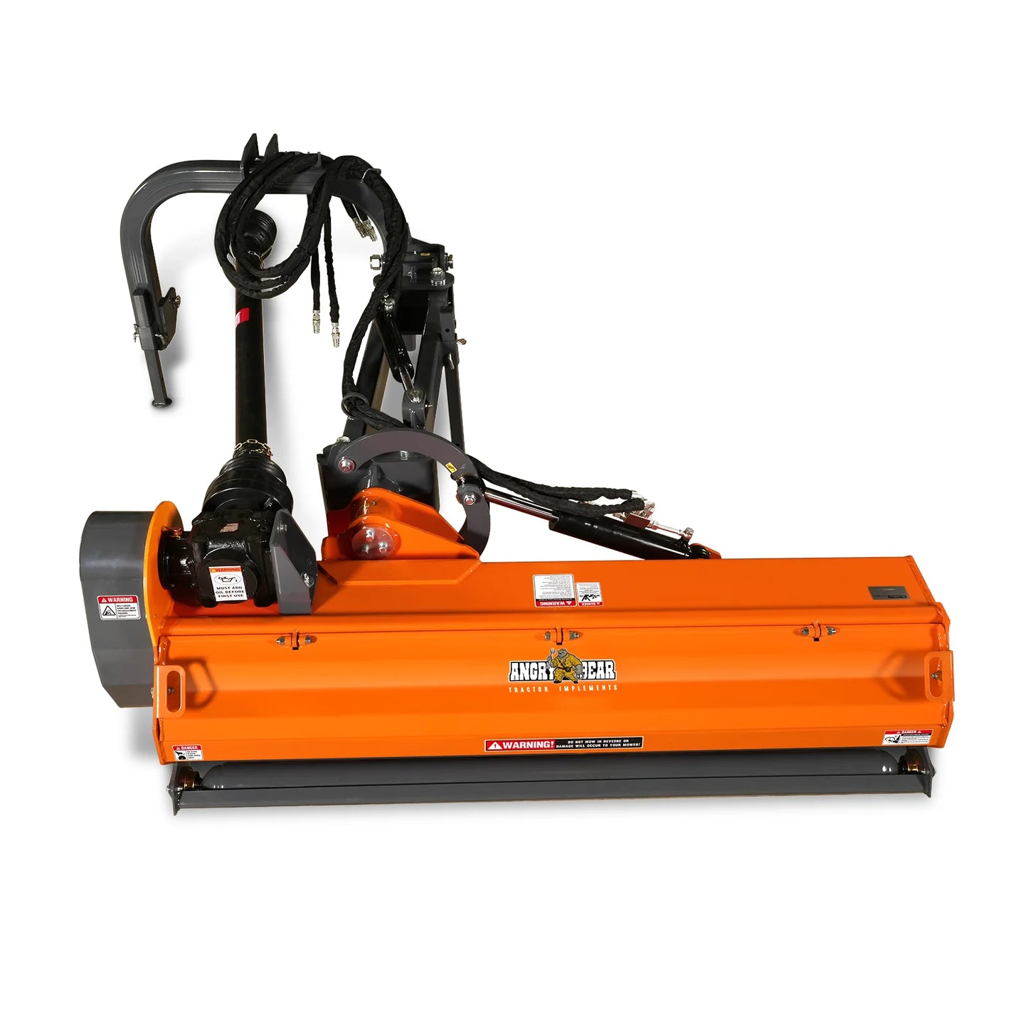 72” Heavy Duty Offset Ditch Bank Flail Mower Italy CMR Gearbox, 90° Tilt, 70-100 HP Tractor, 3-Point Hitch, PTO Driven, VAM72