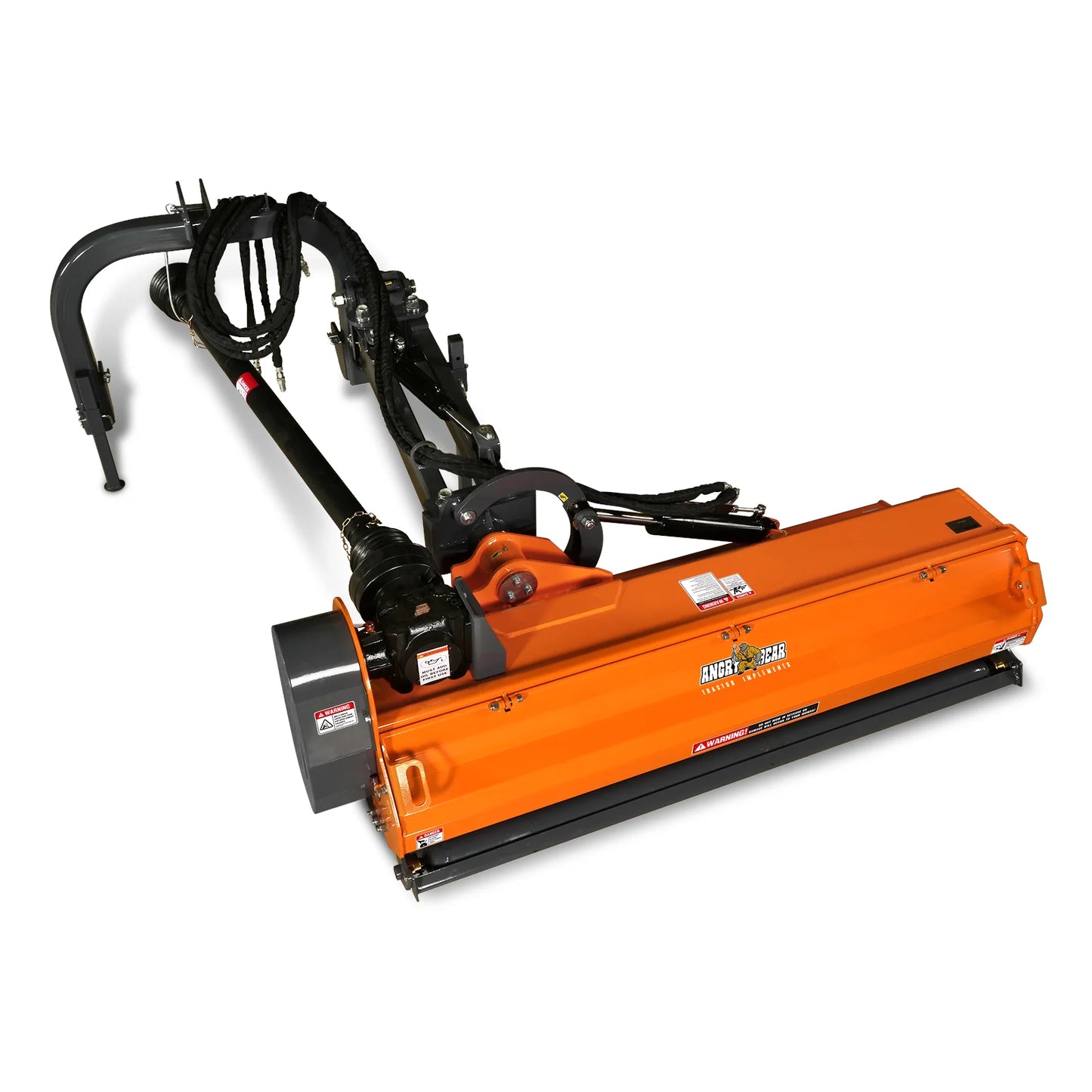 72” Heavy Duty Offset Ditch Bank Flail Mower Italy CMR Gearbox, 90° Tilt, 70-100 HP Tractor, 3-Point Hitch, PTO Driven, VAM72