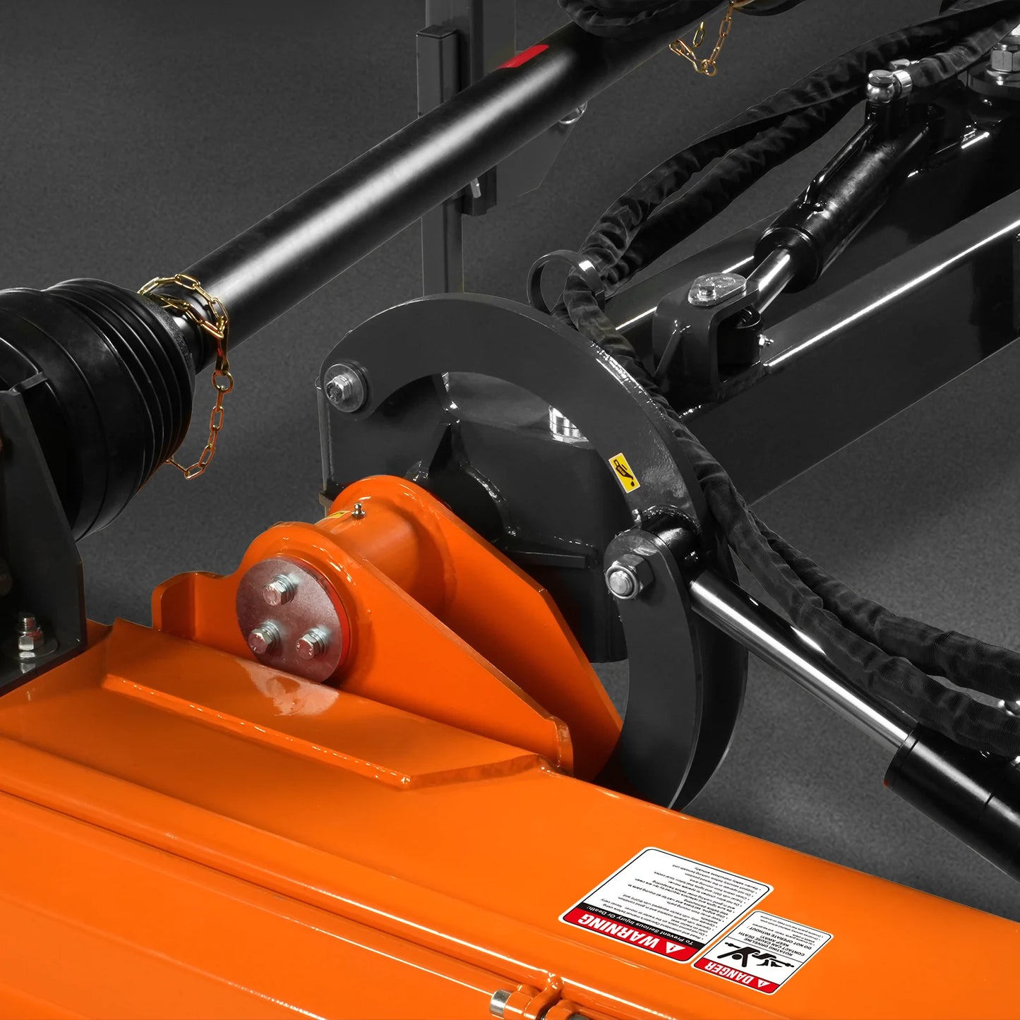 72” Heavy Duty Offset Ditch Bank Flail Mower Italy CMR Gearbox, 90° Tilt, 70-100 HP Tractor, 3-Point Hitch, PTO Driven, VAM72