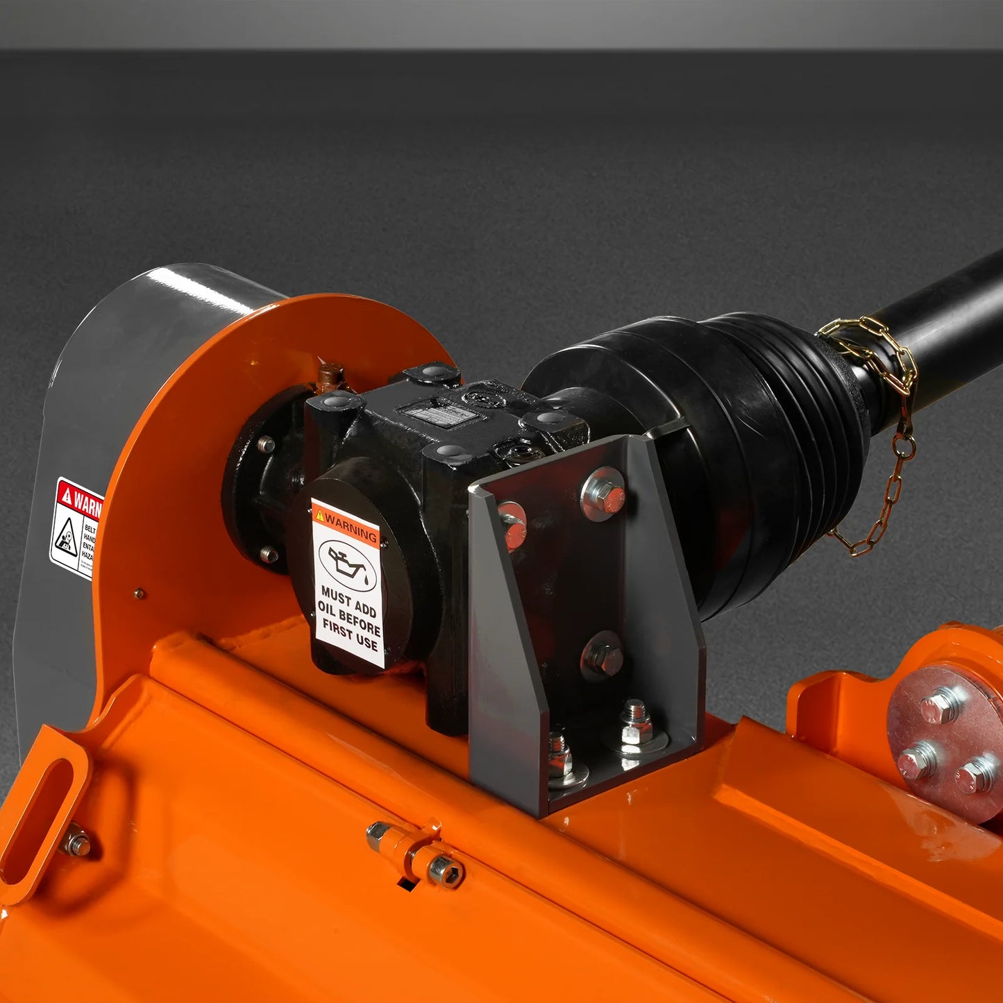 72” Heavy Duty Offset Ditch Bank Flail Mower Italy CMR Gearbox, 90° Tilt, 70-100 HP Tractor, 3-Point Hitch, PTO Driven, VAM72