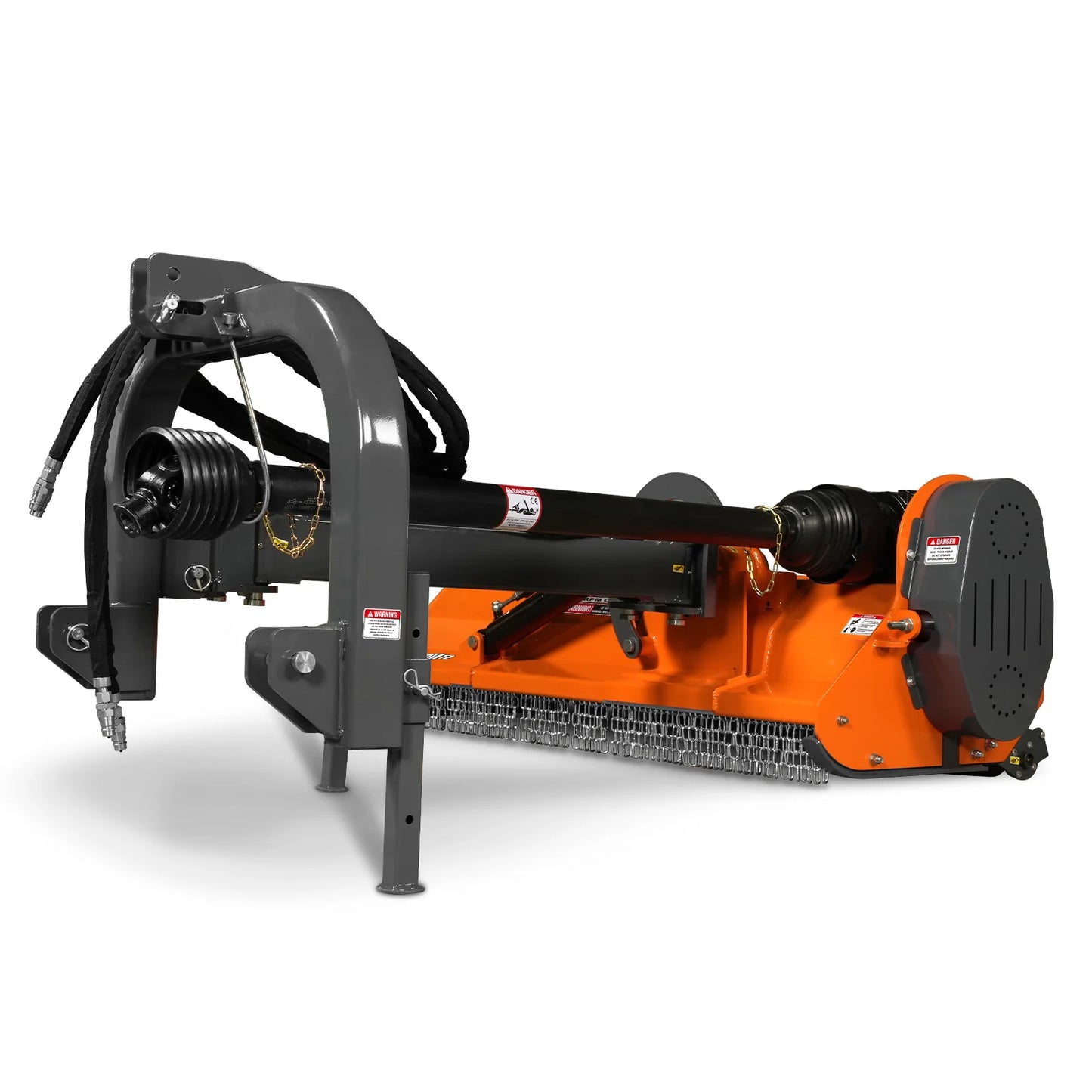 72” Heavy Duty Offset Ditch Bank Flail Mower Italy CMR Gearbox, 90° Tilt, 70-100 HP Tractor, 3-Point Hitch, PTO Driven, VAM72