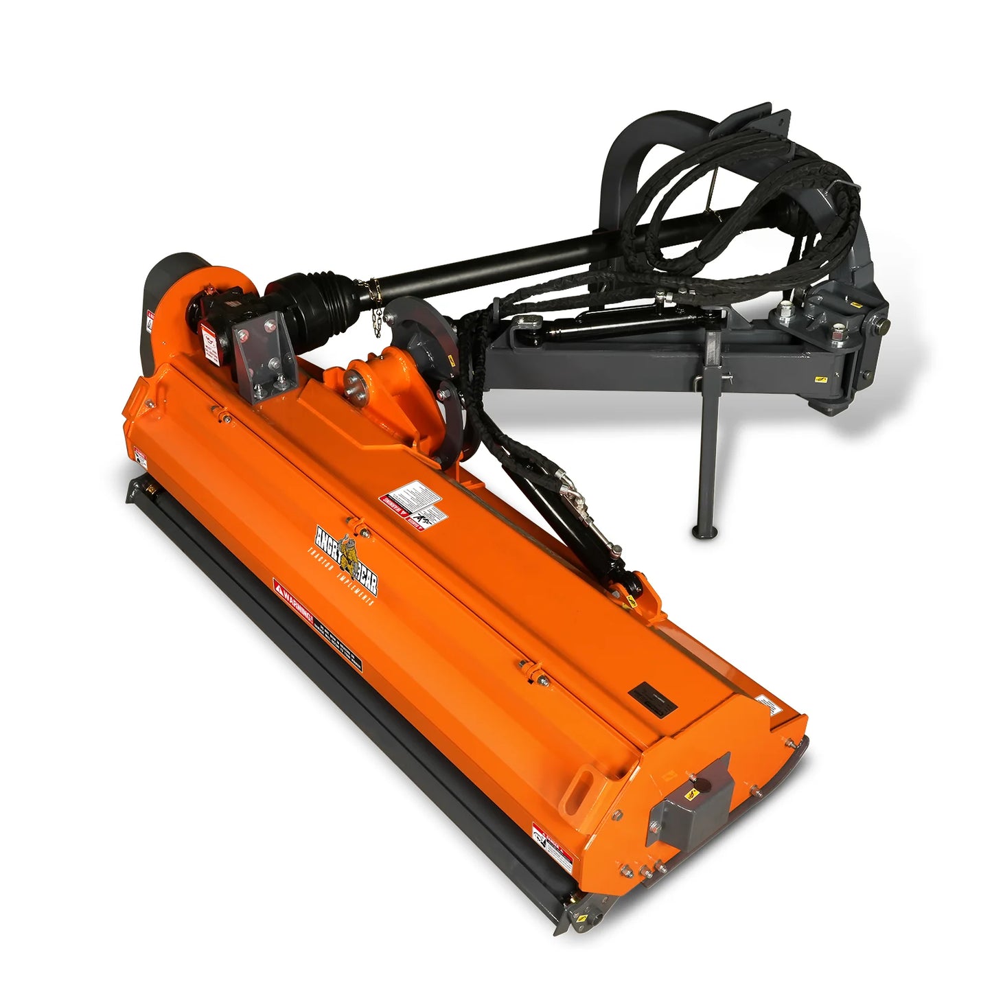 72” Heavy Duty Offset Ditch Bank Flail Mower Italy CMR Gearbox, 90° Tilt, 70-100 HP Tractor, 3-Point Hitch, PTO Driven, VAM72