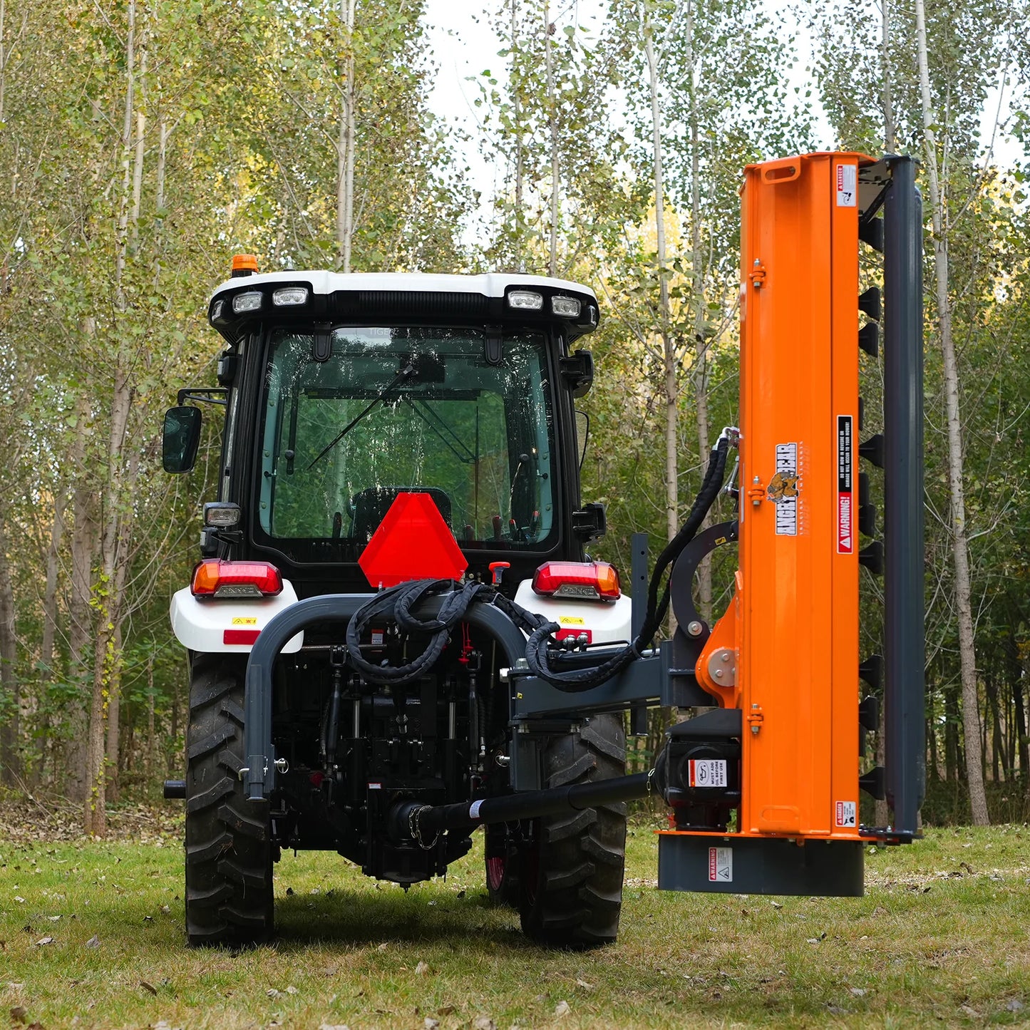 72” Heavy Duty Offset Ditch Bank Flail Mower Italy CMR Gearbox, 90° Tilt, 70-100 HP Tractor, 3-Point Hitch, PTO Driven, VAM72