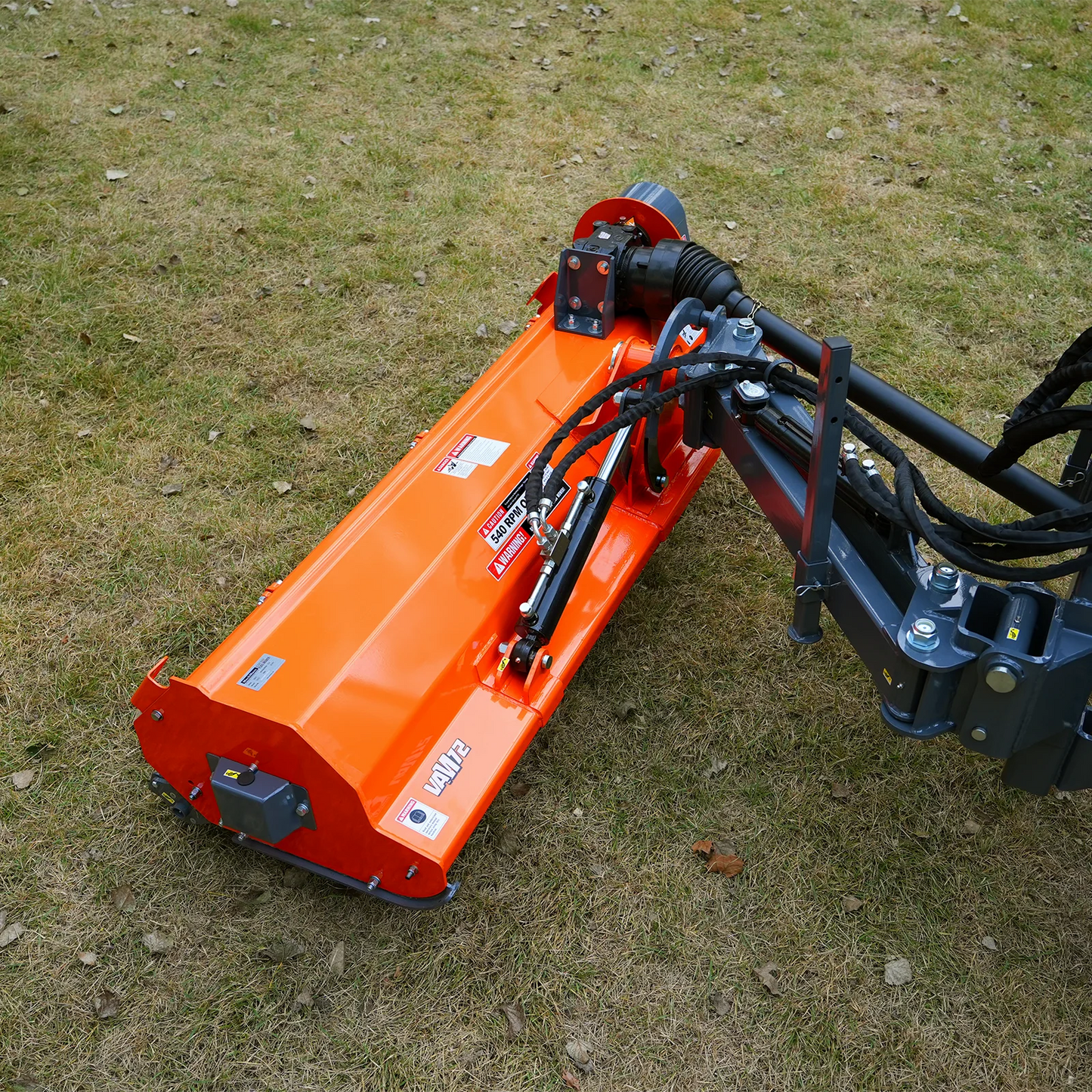 72” Heavy Duty Offset Ditch Bank Flail Mower Italy CMR Gearbox, 90° Tilt, 70-100 HP Tractor, 3-Point Hitch, PTO Driven, VAM72