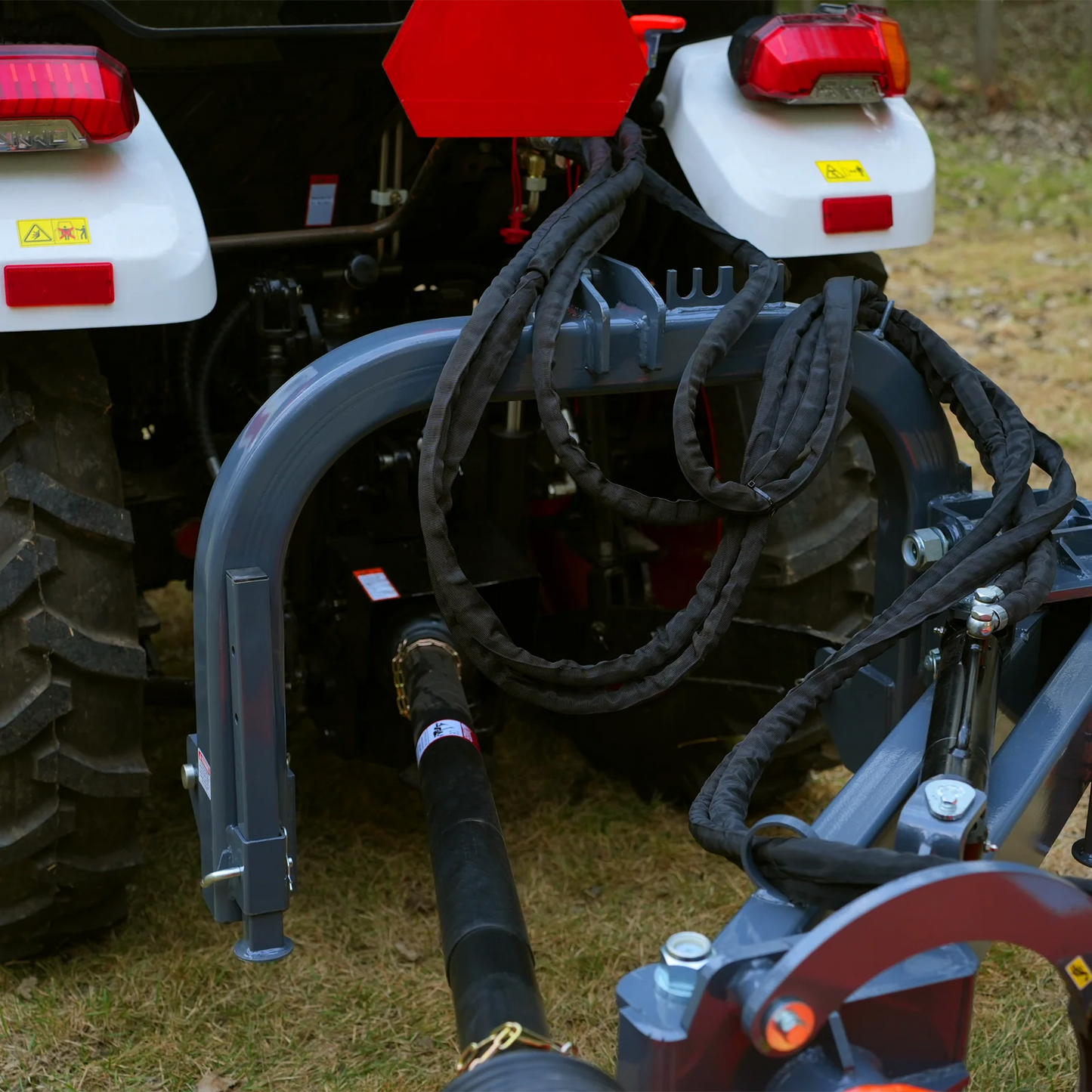 72” Heavy Duty Offset Ditch Bank Flail Mower Italy CMR Gearbox, 90° Tilt, 70-100 HP Tractor, 3-Point Hitch, PTO Driven, VAM72