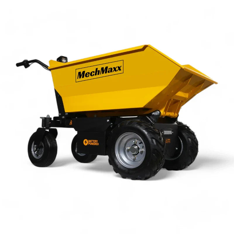 MechMaxx 1100 lb Capacity Battery Powered Hydraulic Tipping Dump Cart EH50