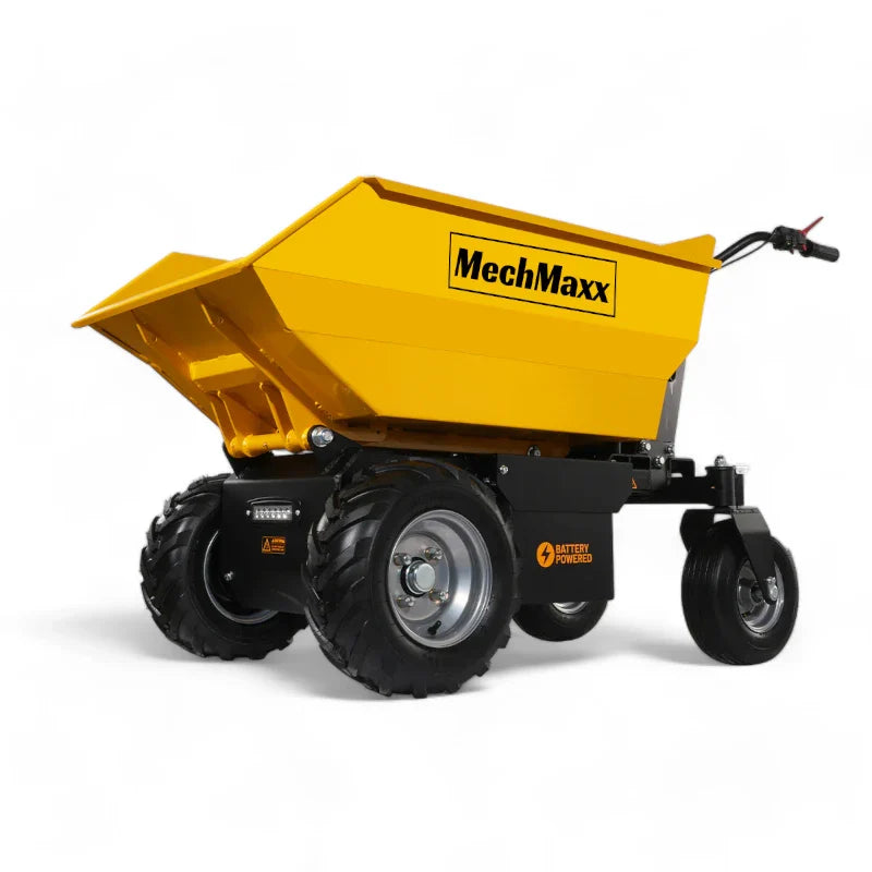 MechMaxx 1100 lb Capacity Battery Powered Hydraulic Tipping Dump Cart EH50