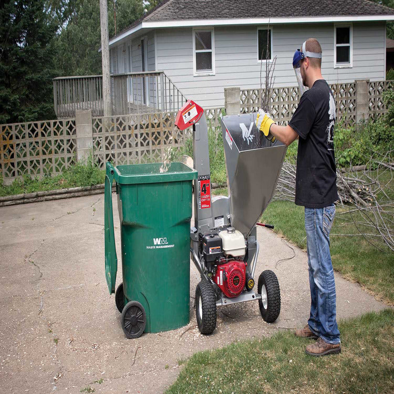 Dosko 4 In. Brush Chipper with Honda GX390 Engine (13-21T-13H)