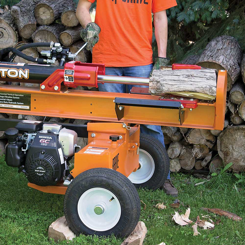Brave Horizontal / Vertical Tow-Behind Log Splitter Series | 24-Ton, 30-Ton ,37-Ton | Honda Engines