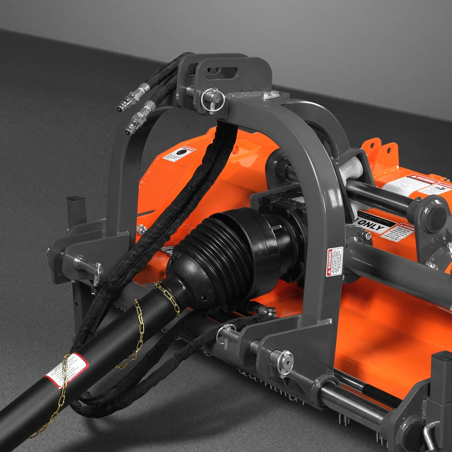 63" Heavy Duty PTO Flail Mower with Hydraulic Side Shift 3 Point 50-75 hp, KDK63H