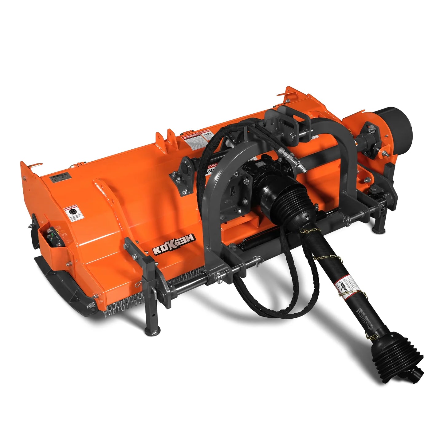 63" Heavy Duty PTO Flail Mower with Hydraulic Side Shift 3 Point 50-75 hp, KDK63H