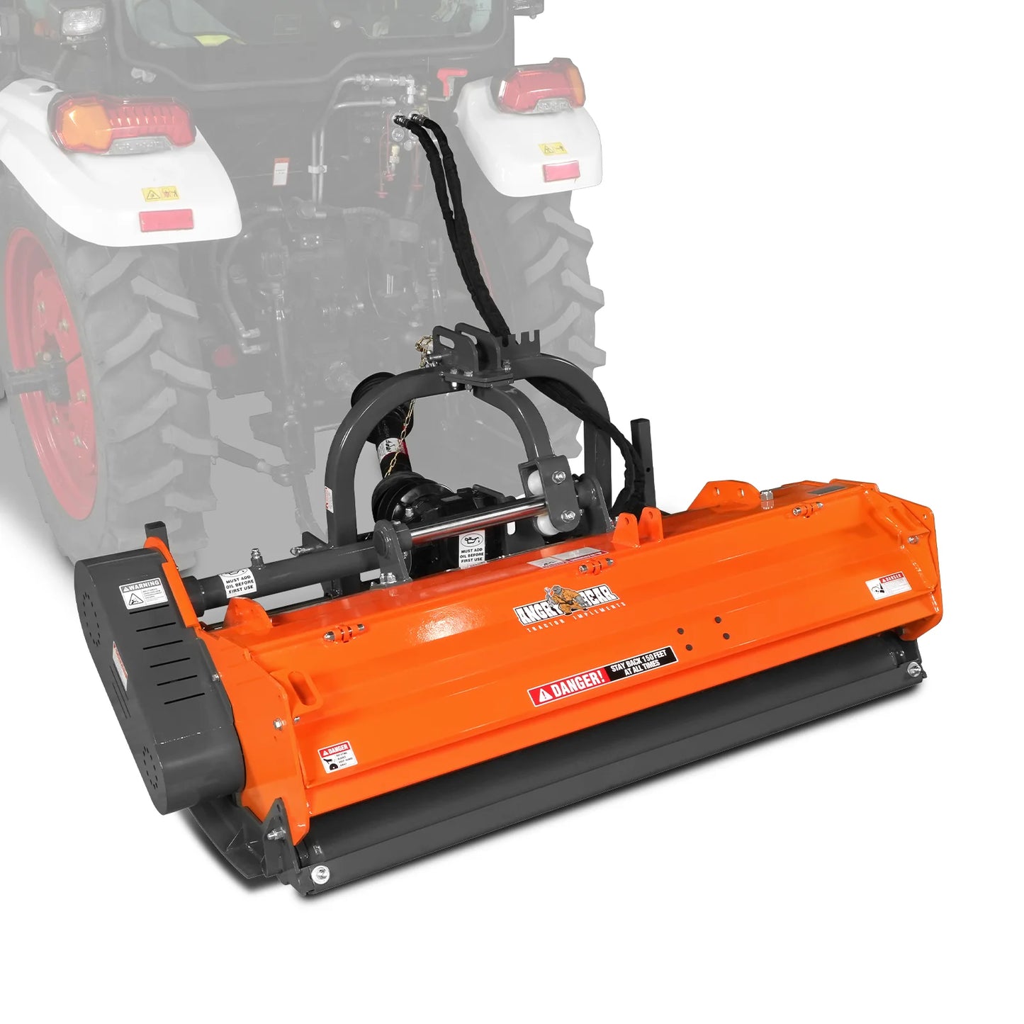 63" Heavy Duty PTO Flail Mower with Hydraulic Side Shift 3 Point 50-75 hp, KDK63H