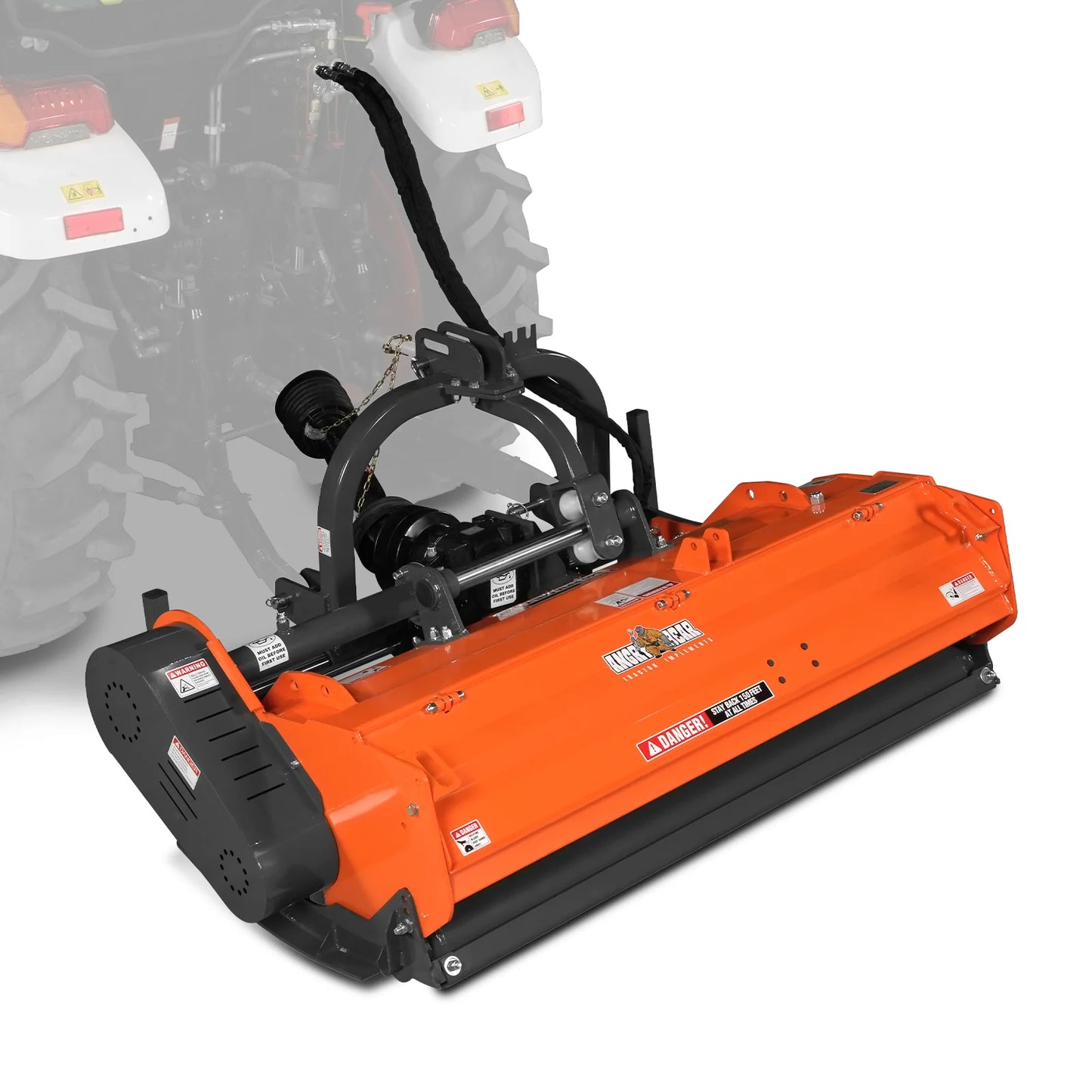 63" Heavy Duty PTO Flail Mower with Hydraulic Side Shift 3 Point 50-75 hp, KDK63H