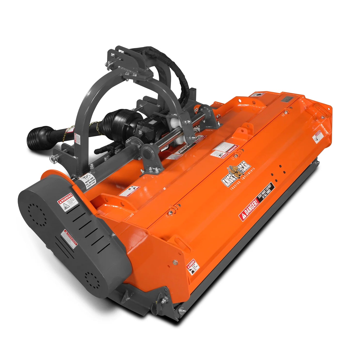 63" Heavy Duty PTO Flail Mower with Hydraulic Side Shift 3 Point 50-75 hp, KDK63H