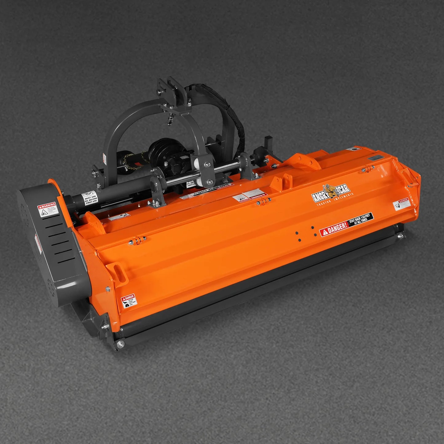 72" Heavy Duty PTO Flail Mower with Hydraulic Side Shift 3 Point 50-75 hp, KDK72H