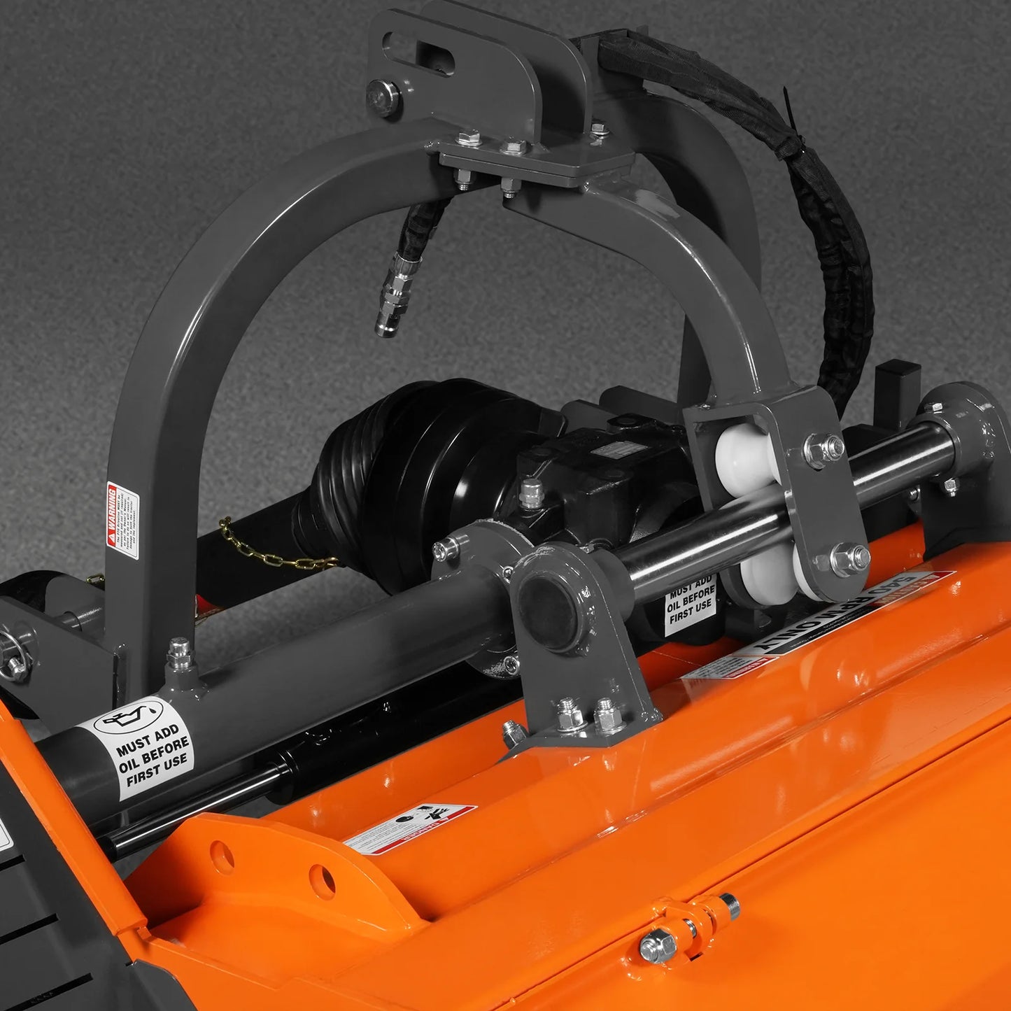 72" Heavy Duty PTO Flail Mower with Hydraulic Side Shift 3 Point 50-75 hp, KDK72H