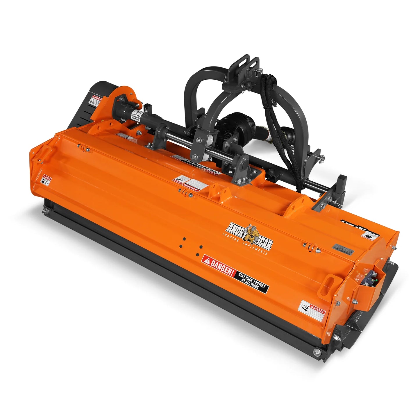 72" Heavy Duty PTO Flail Mower with Hydraulic Side Shift 3 Point 50-75 hp, KDK72H